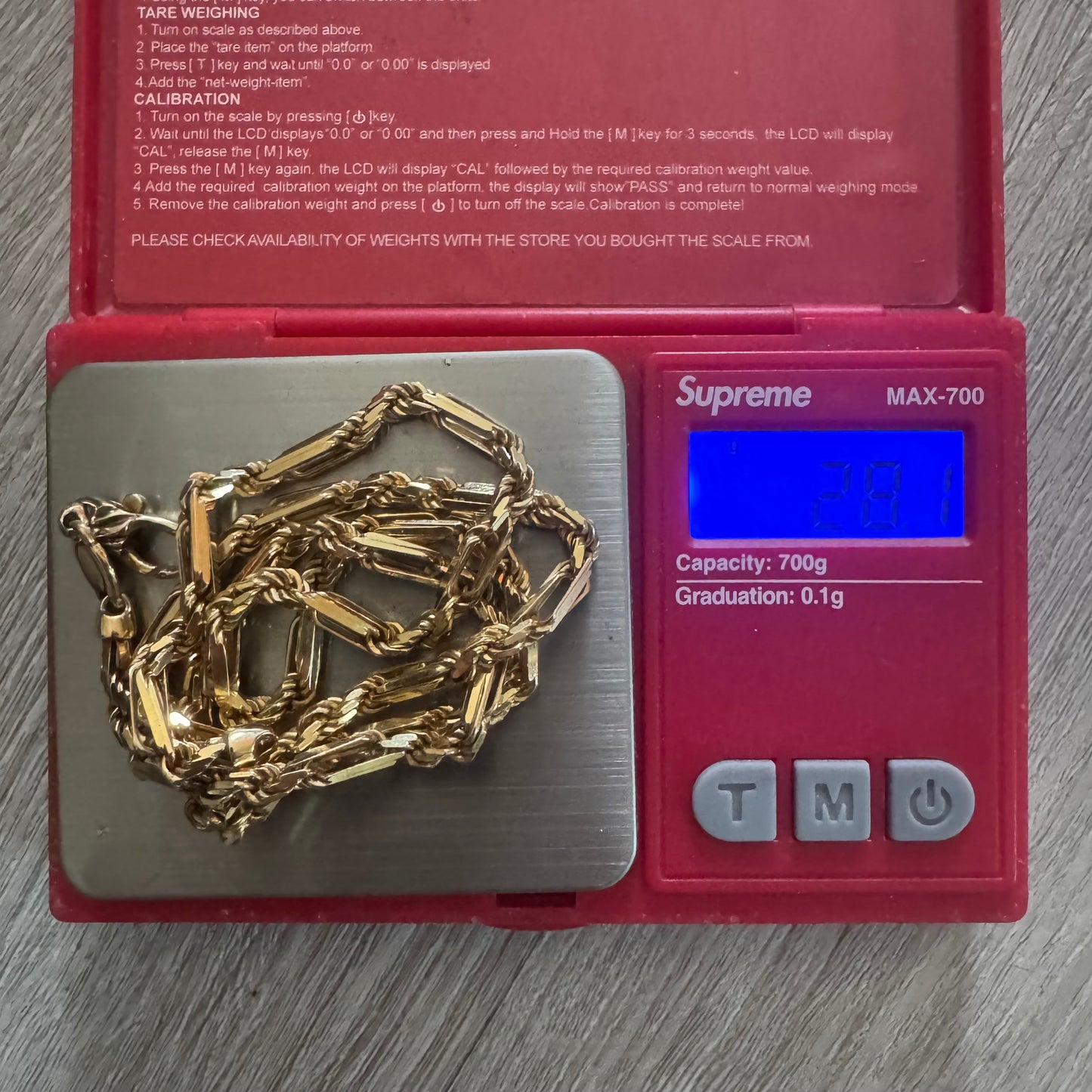 1990’s Solid 14k Heavyweight Diamondcut Yellow Gold “Figarope” Necklace (20”)