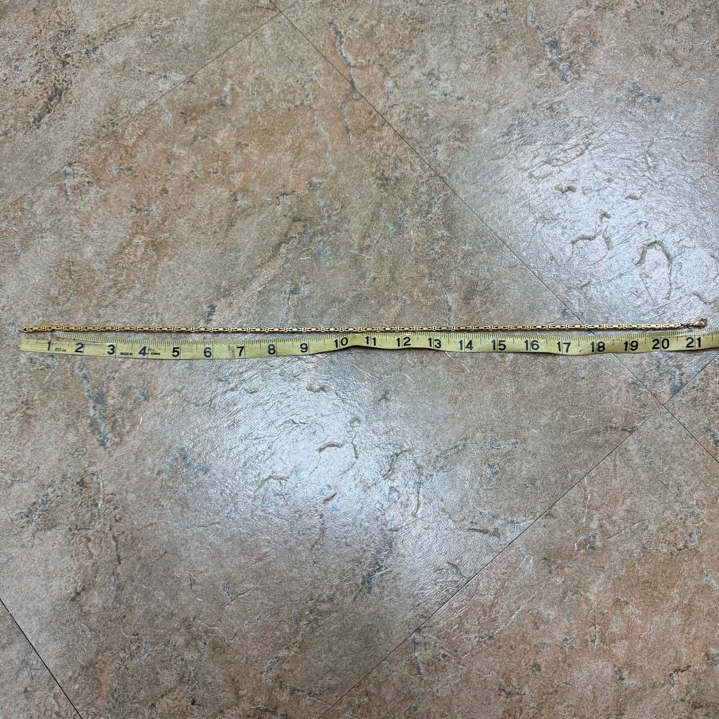 1990’s Solid 14k Italian Yellow Gold Heavyweight Byzantine Link Necklace (21.5”)