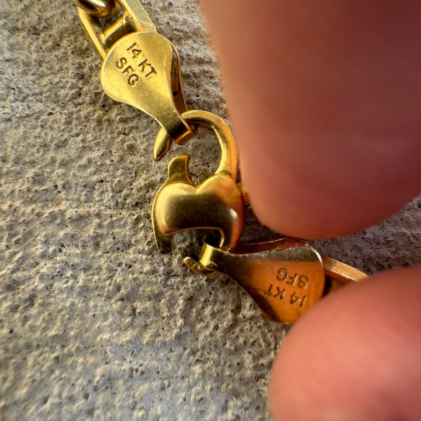 Vintage Solid 14k Yellow Italian Gold Chaine D’ Ancre Mariner Link Necklace (24”)