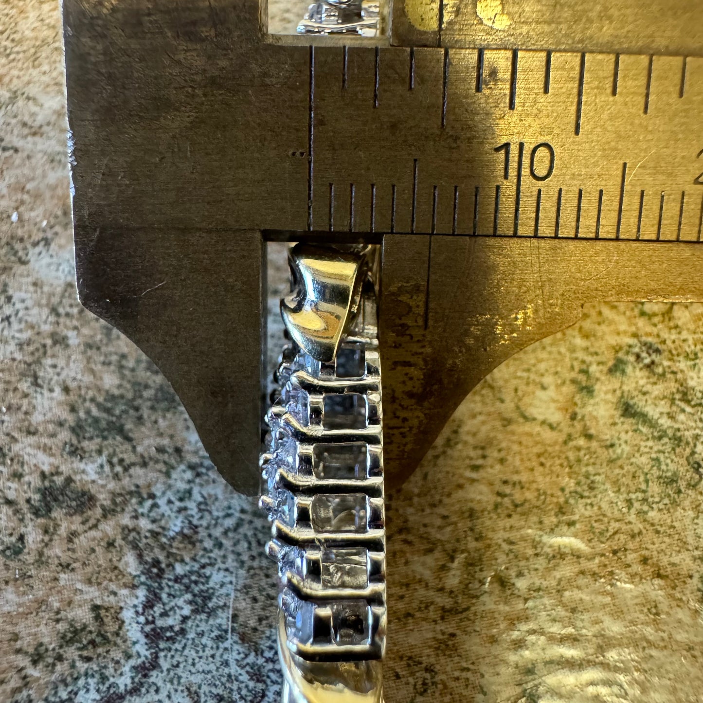 1990’s Two-Tone 14k Gold 7.55CTW Natural Diamond Bracelet (7.15”)
