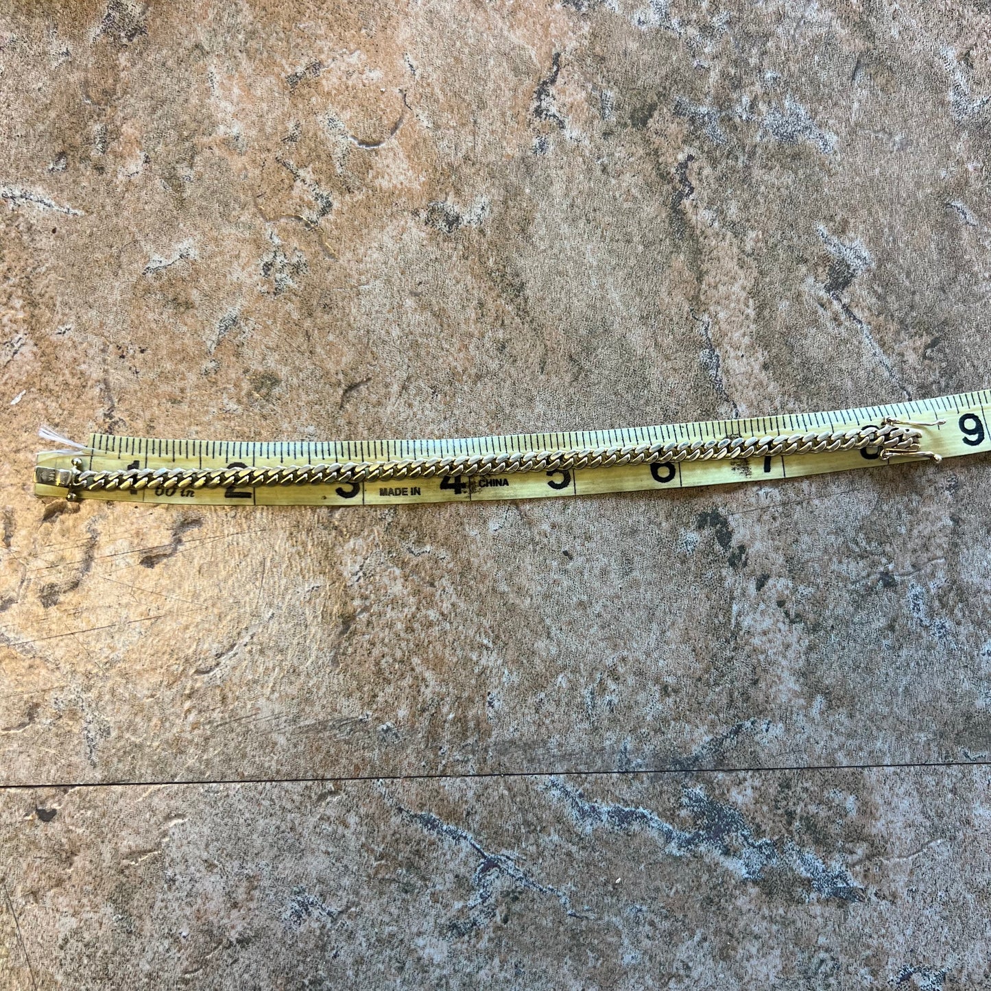 Vintage Solid 14k Yellow Gold Miami Cuban Link Bracelet (8”)
