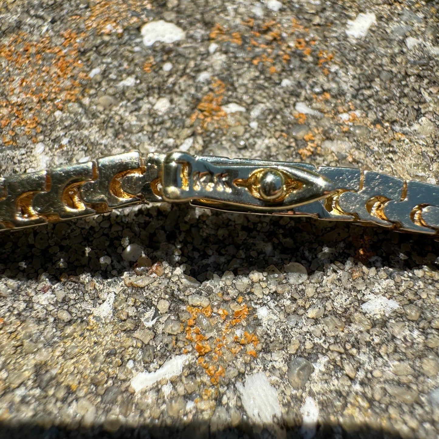 Vintage 14k Yellow Gold 4.13CTW Natural Channel Set Diamond Tennis Bracelet (6.65”)