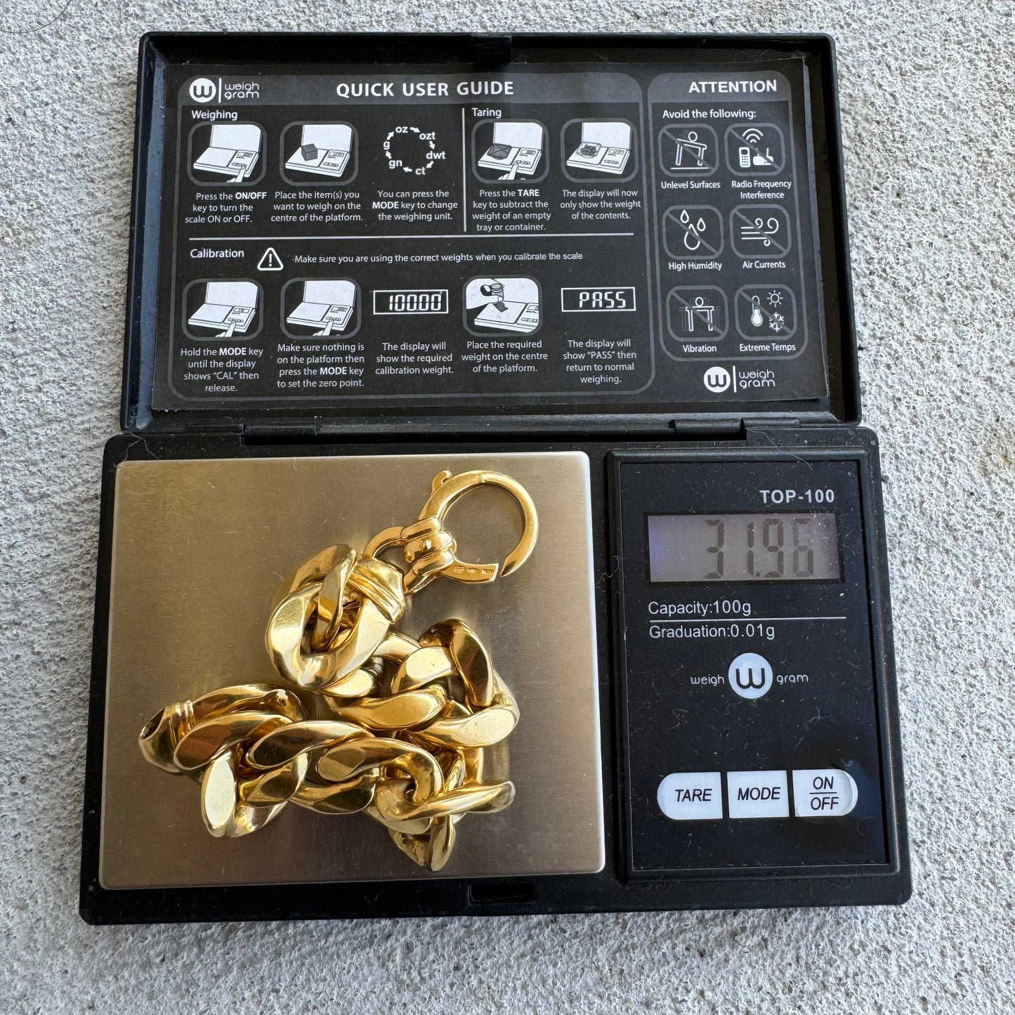 Vintage UnoAErre 18k Yellow Gold Chunky Cuban Link Bracelet (7.5”)