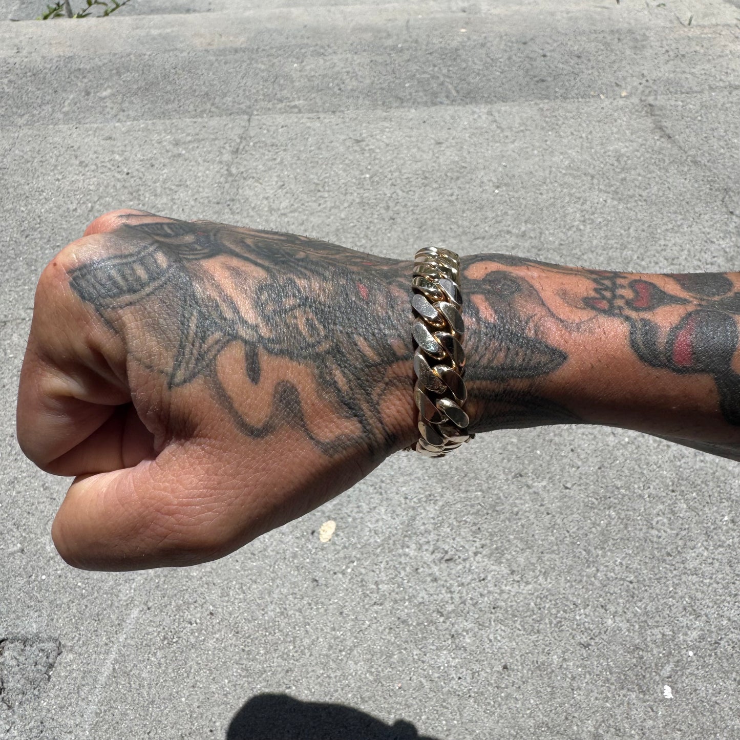 Custom Solid 14k Yellow Gold Heavyweight Miami Cuban Link Bracelet (7”)