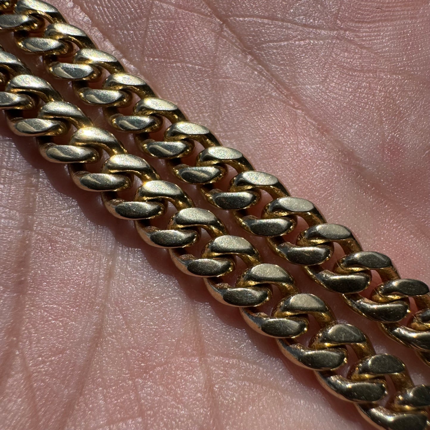 Vintage 1.78ct Natural Pear Cut Diamond Solitaire Solid 14k Yellow Gold Heavyweight Cuban Link Necklace (16”)