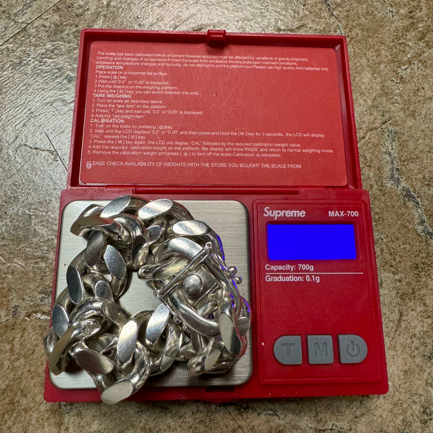 Super Heavyweight Italian Sterling/.925 Giant Miami Cuban Link Bracelet (8.25”)