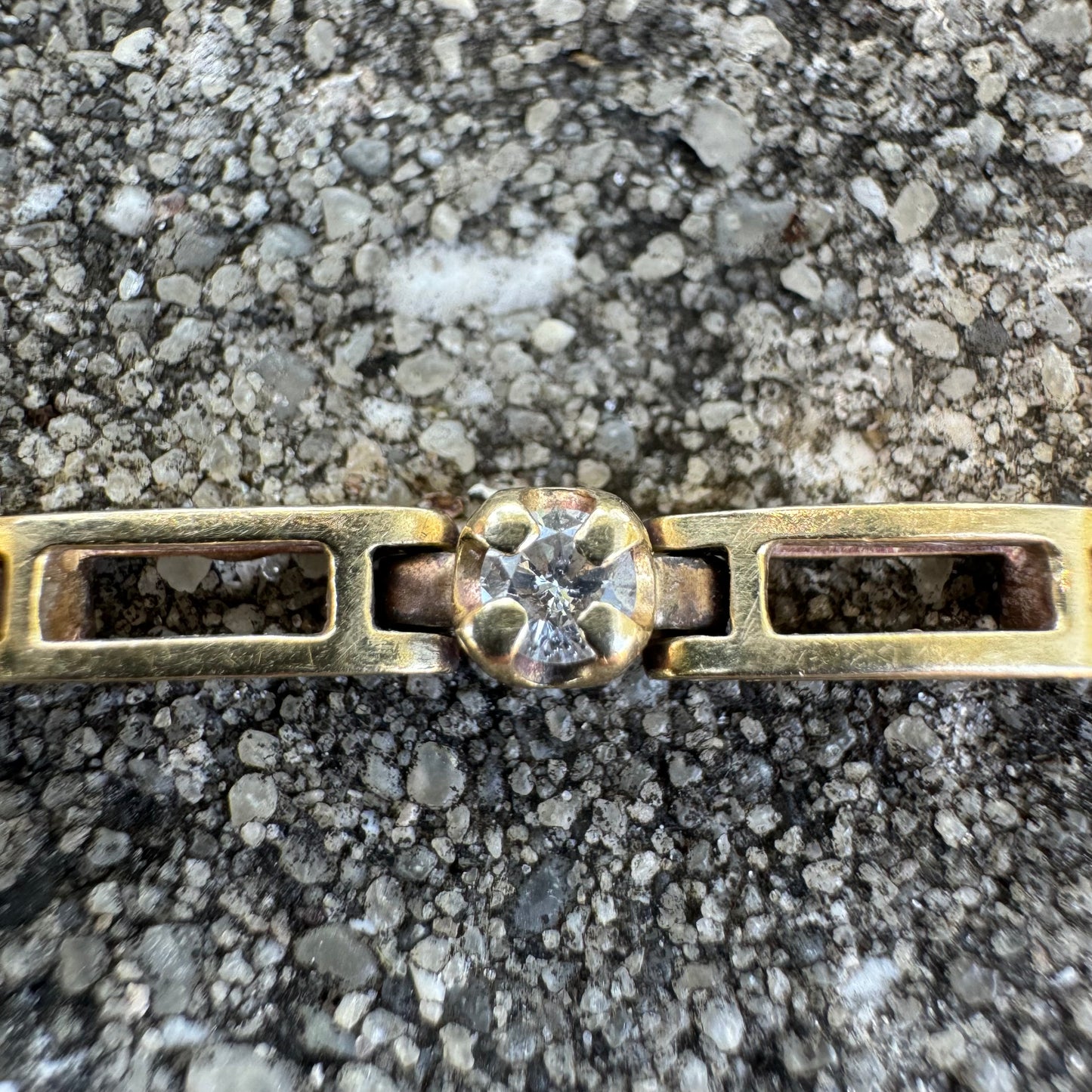 Vintage 14k Yellow Gold 1.95ctw Natural Diamond Bracelet (7.25”)