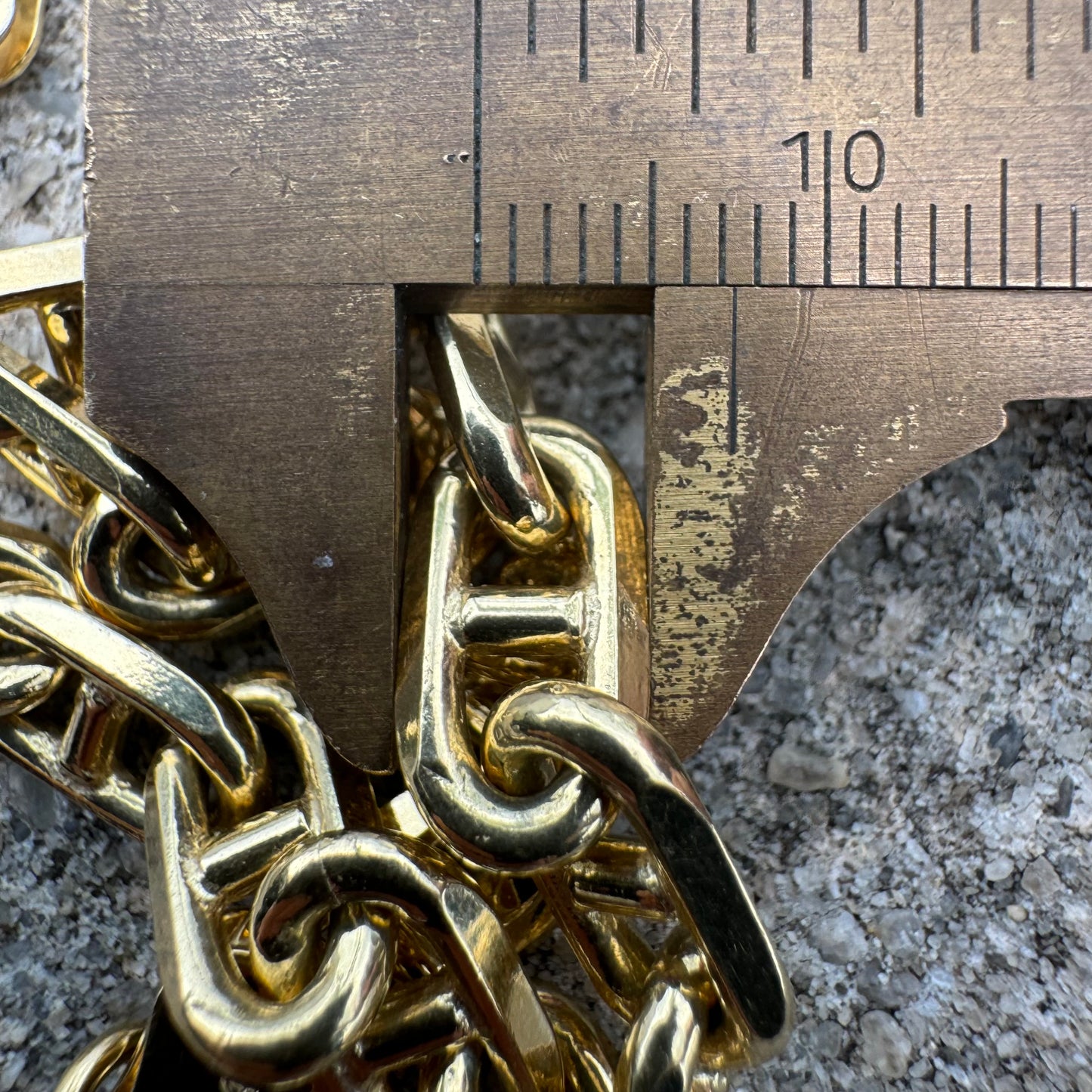Brand New Solid 14k Yellow Gold Heavyweight Knife Edged Chaine D’Ancre Link Bracelet (8.5”)