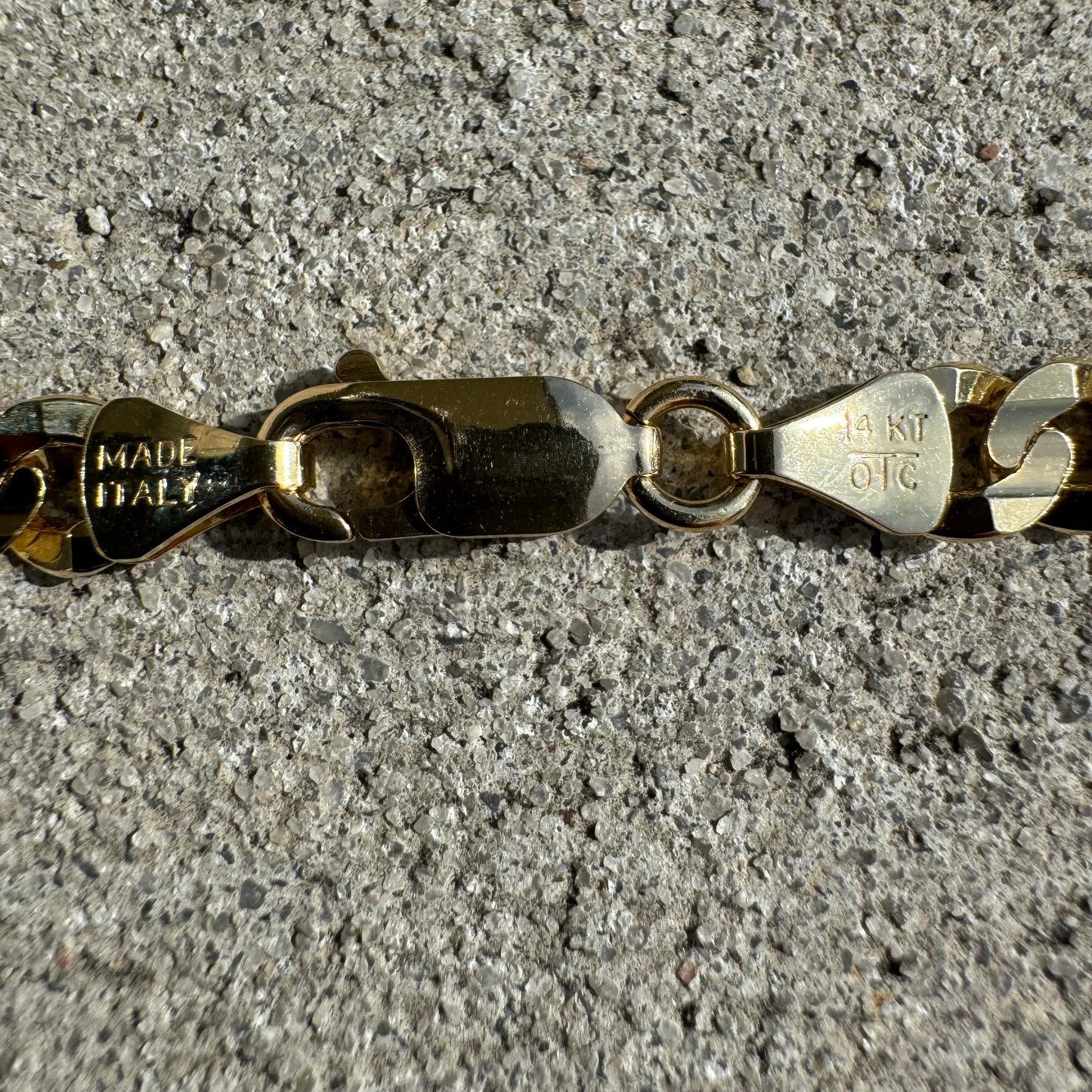 Brand New Solid 14k Yellow Gold Cuban Curb Link Necklace (20”)