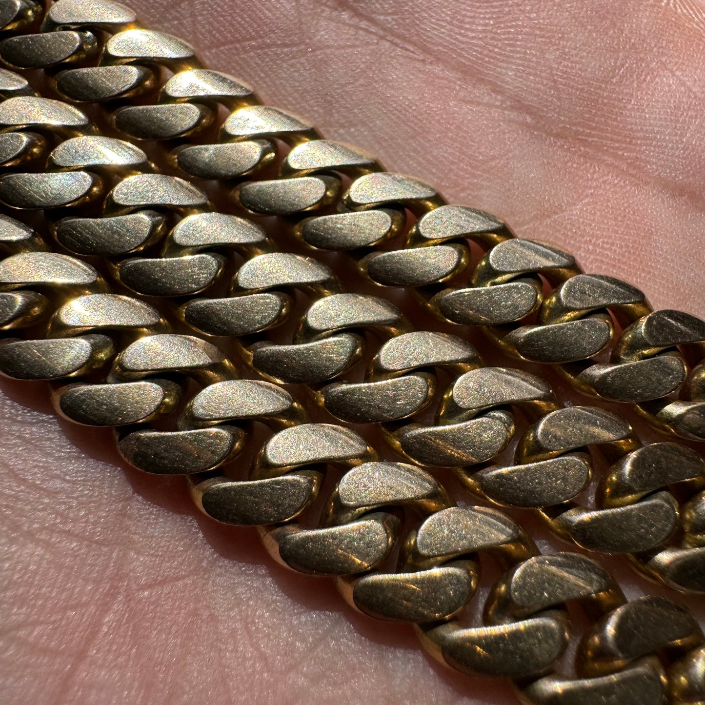 Vintage Solid 14k Yellow Gold Heavyweight (110g) Miami Cuban Link Necklace (22”)