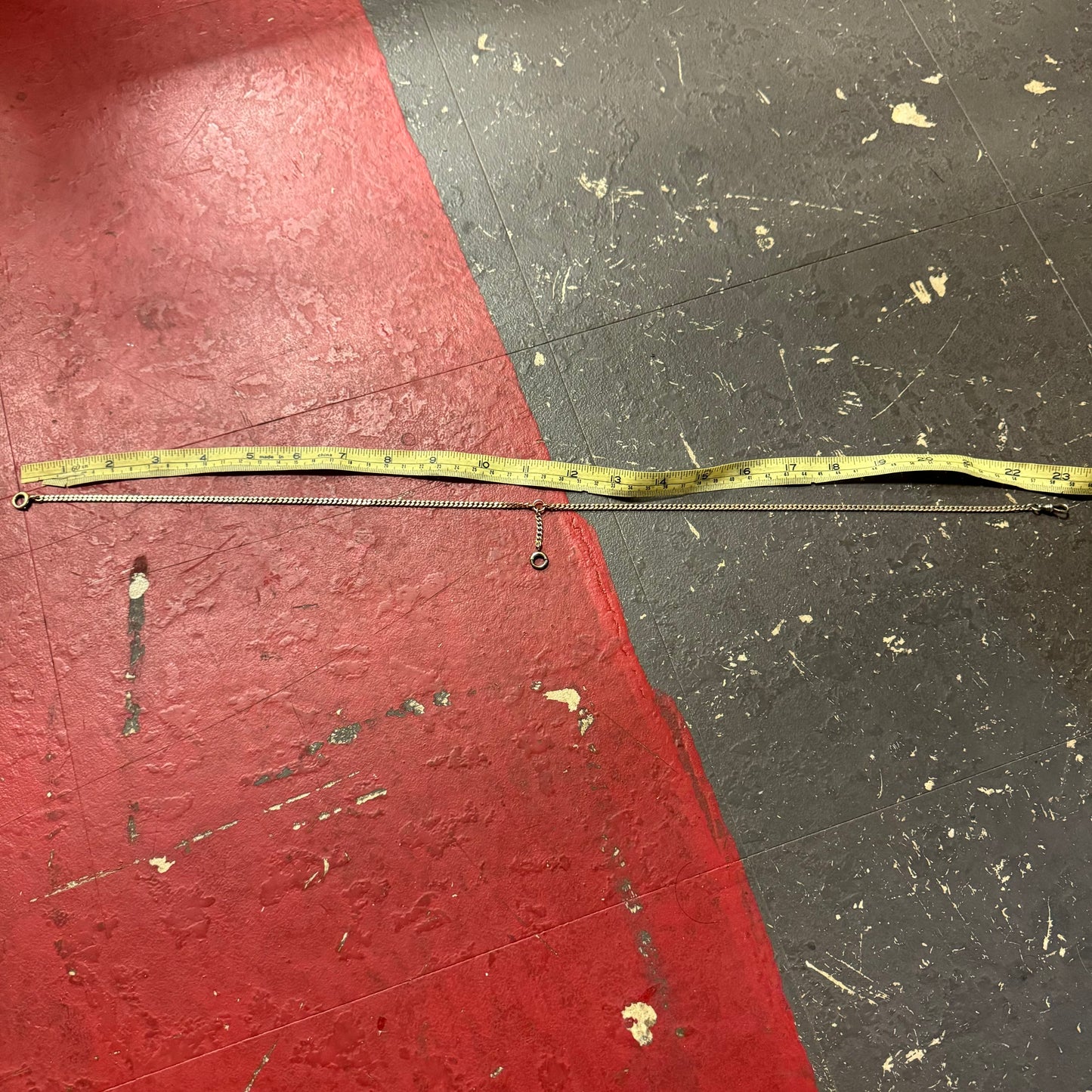 1918 Solid 14k Gold Watch Chain (22.5”)