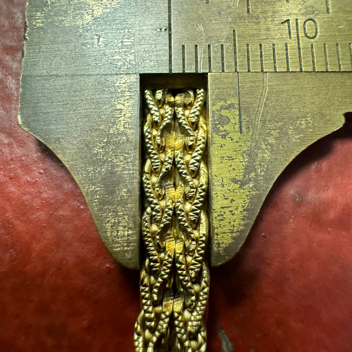 Vintage Solid 14k Italian Yellow Gold Floating 1.1CTW VS Quality Natural Diamond Double Row Braided Foxtail Necklace (17”)