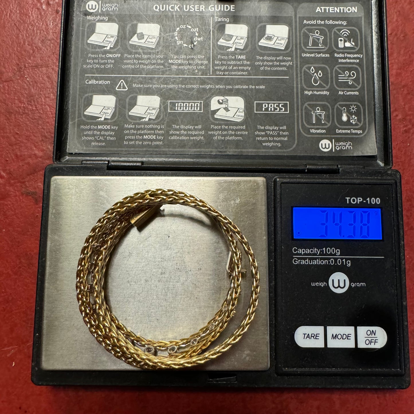 Vintage Solid 14k Italian Yellow Gold Floating 1.1CTW VS Quality Natural Diamond Double Row Braided Foxtail Necklace (17”)