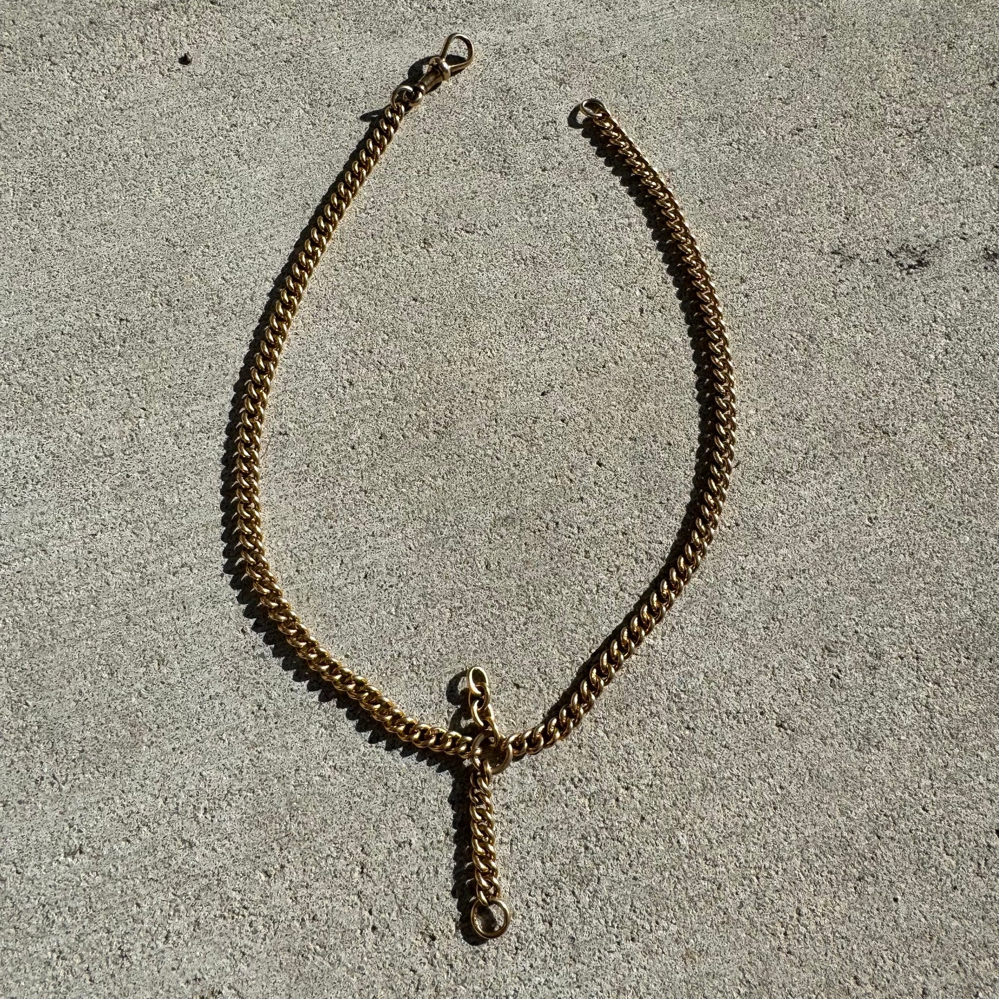 Antique Solid 15k Watch Chain