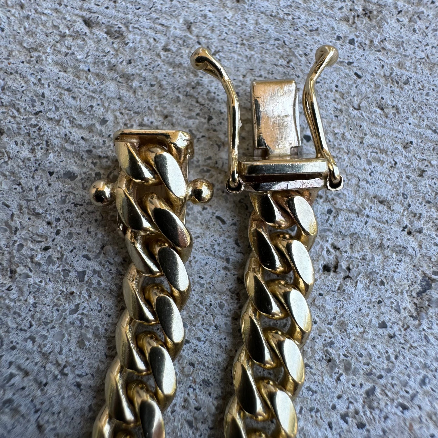 Brand New Solid 14k Yellow Gold Miami Cuban Link Necklace (22”)