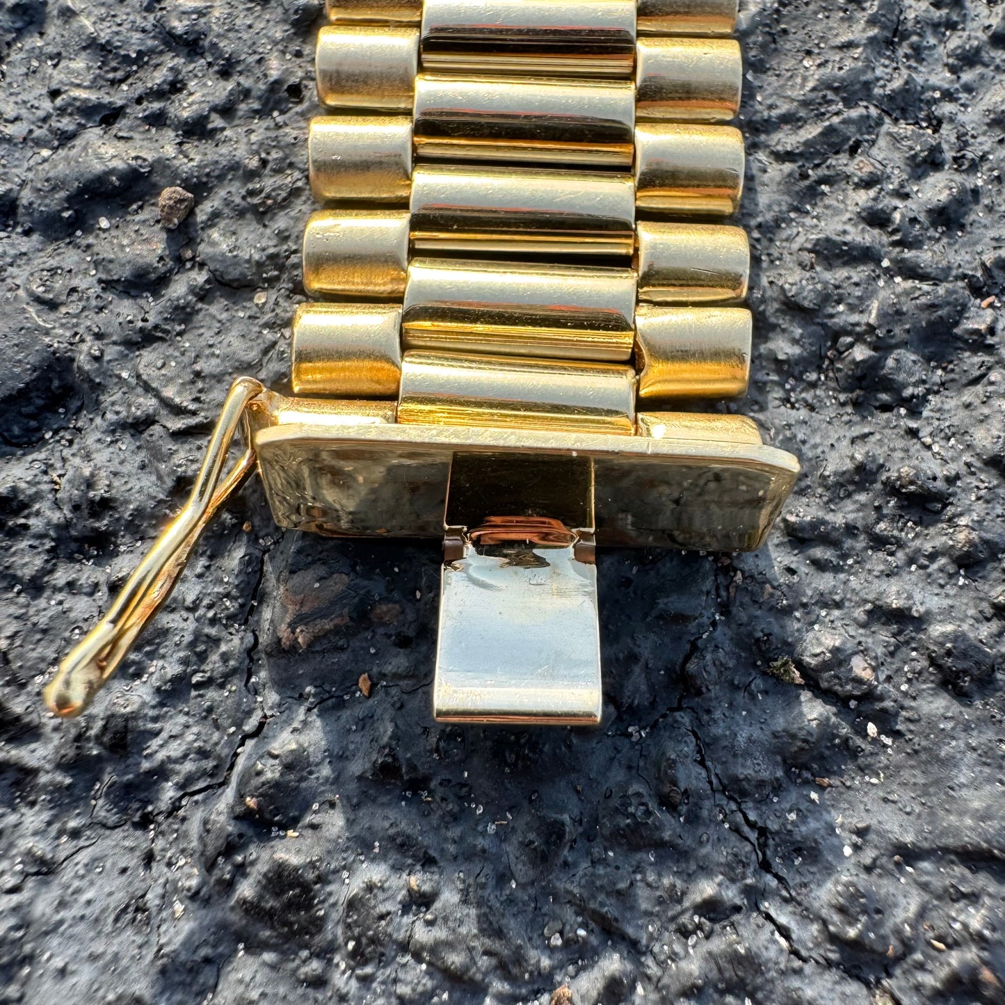 Vintage Solid 14k Yellow Gold 6.0ctw Natural Emerald 2.5ctw Natural Diamond Channel Set Jubilee Bracelet (8.25”)