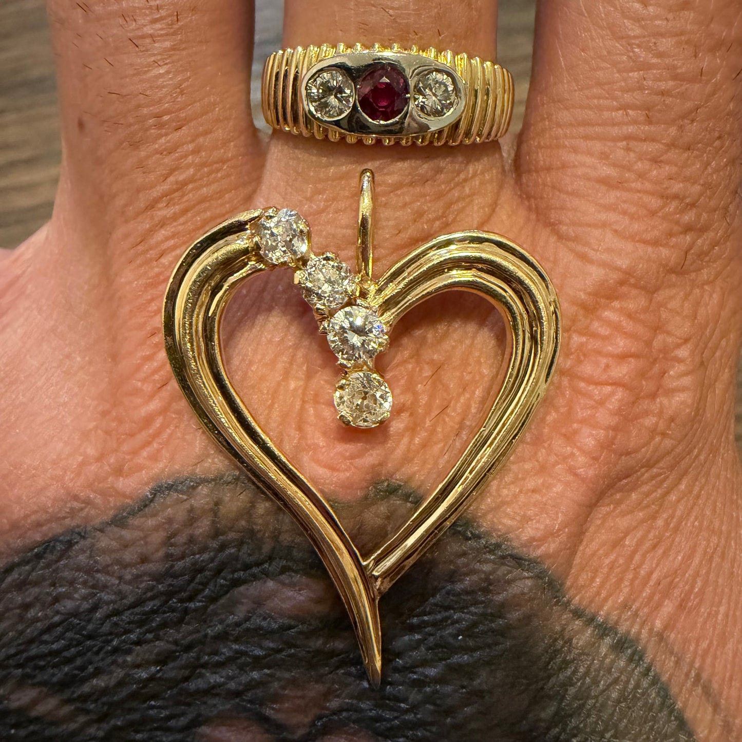 Ring and pendant and ring