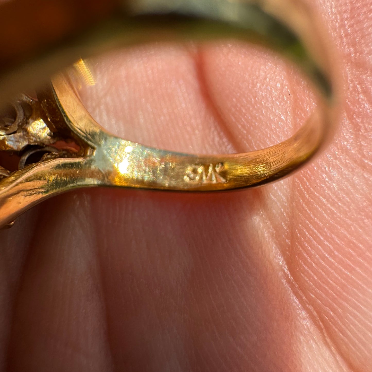1925 $2.50 Indian Head Gold Coin 14k Yellow Gold 1.25ctw Natural VS Diamond Brutalist Ring (5)