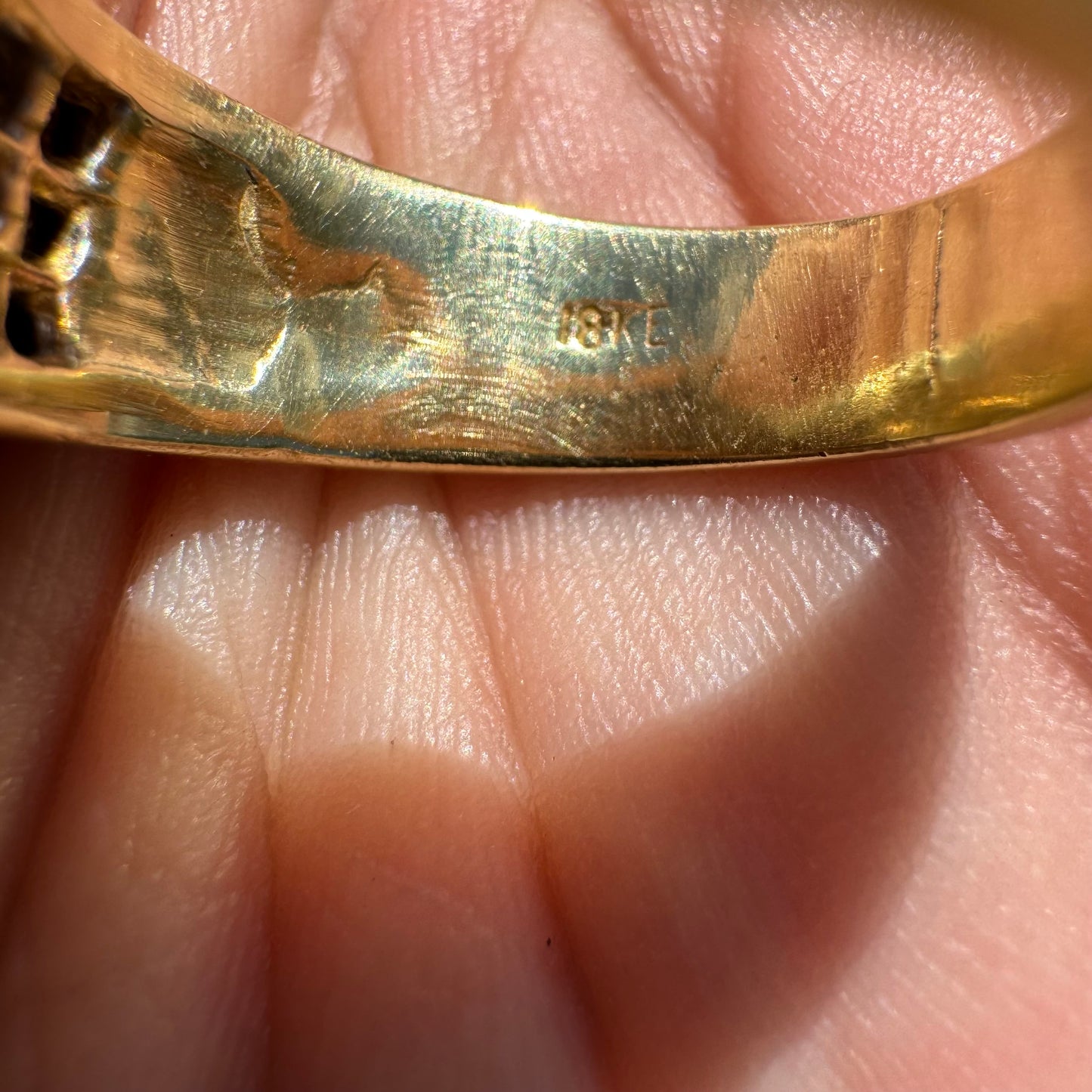 Vintage 18k Yellow Gold Custom Made 3.25CTW Princess Cut VS Diamond Ring (8.5)