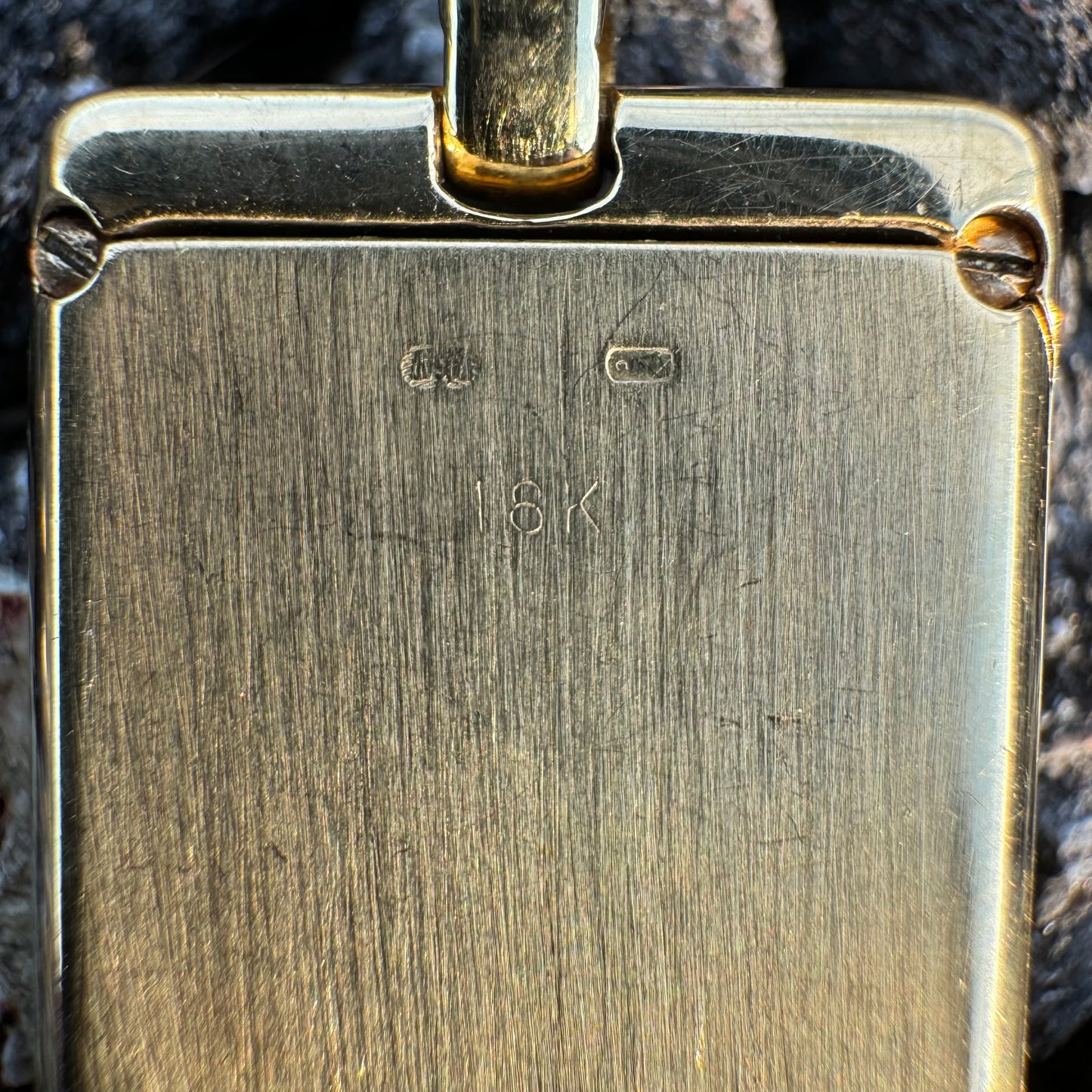 Rare 1980’s Corum UBS 10 Gram Pure 999.9 Gold Ingot Bar Diamond Watch Pendant