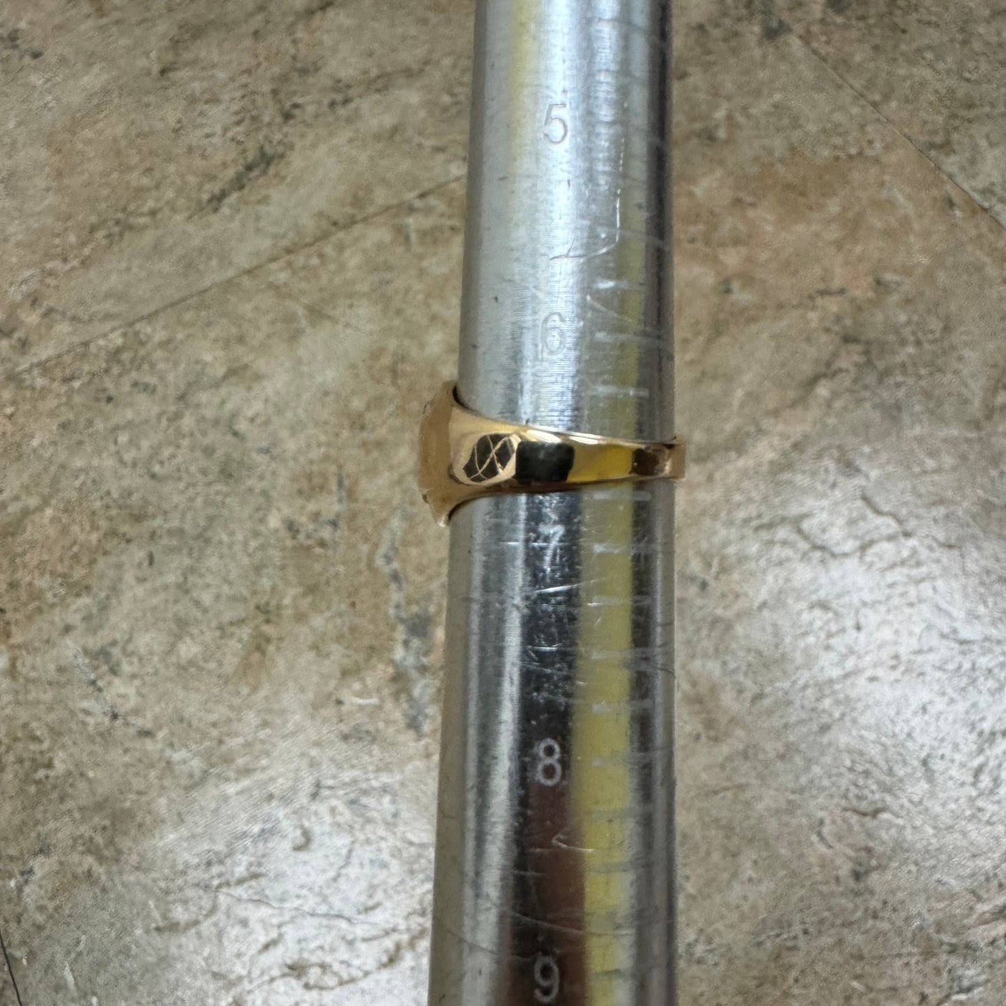 Mid-Century 14k Yellow Gold .45CTW Natural VS Diamond Cluster Ring (6.5)