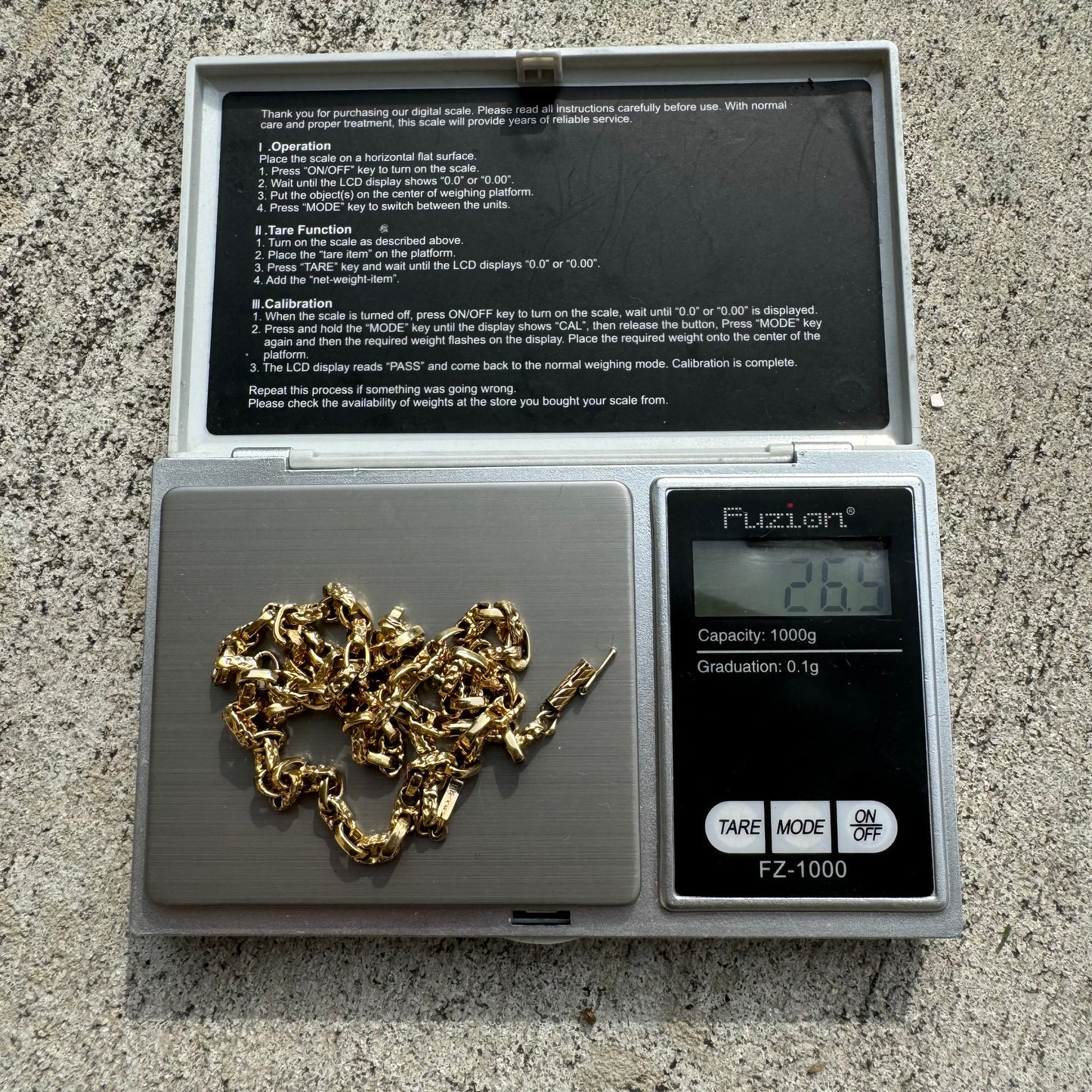 1980’s Solid 14k Yellow Gold Brutalist Chaine D’Ancre Mariner Link Necklace (18.5”)