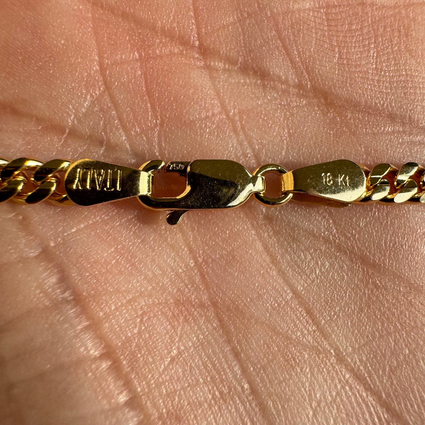 Brand New Solid 18k Italian Yellow Gold Miami Cuban Link Necklace (20”)
