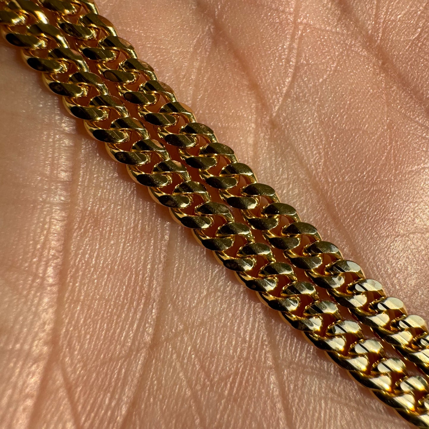 Brand New Solid 18k Italian Yellow Gold Miami Cuban Link Necklace (20”)