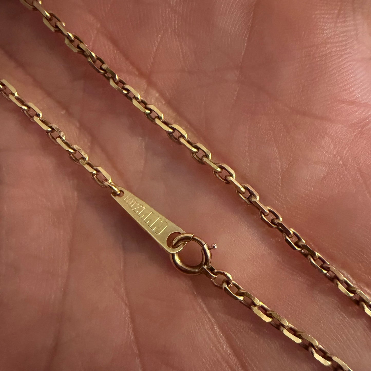 Vintage biker chain necklace