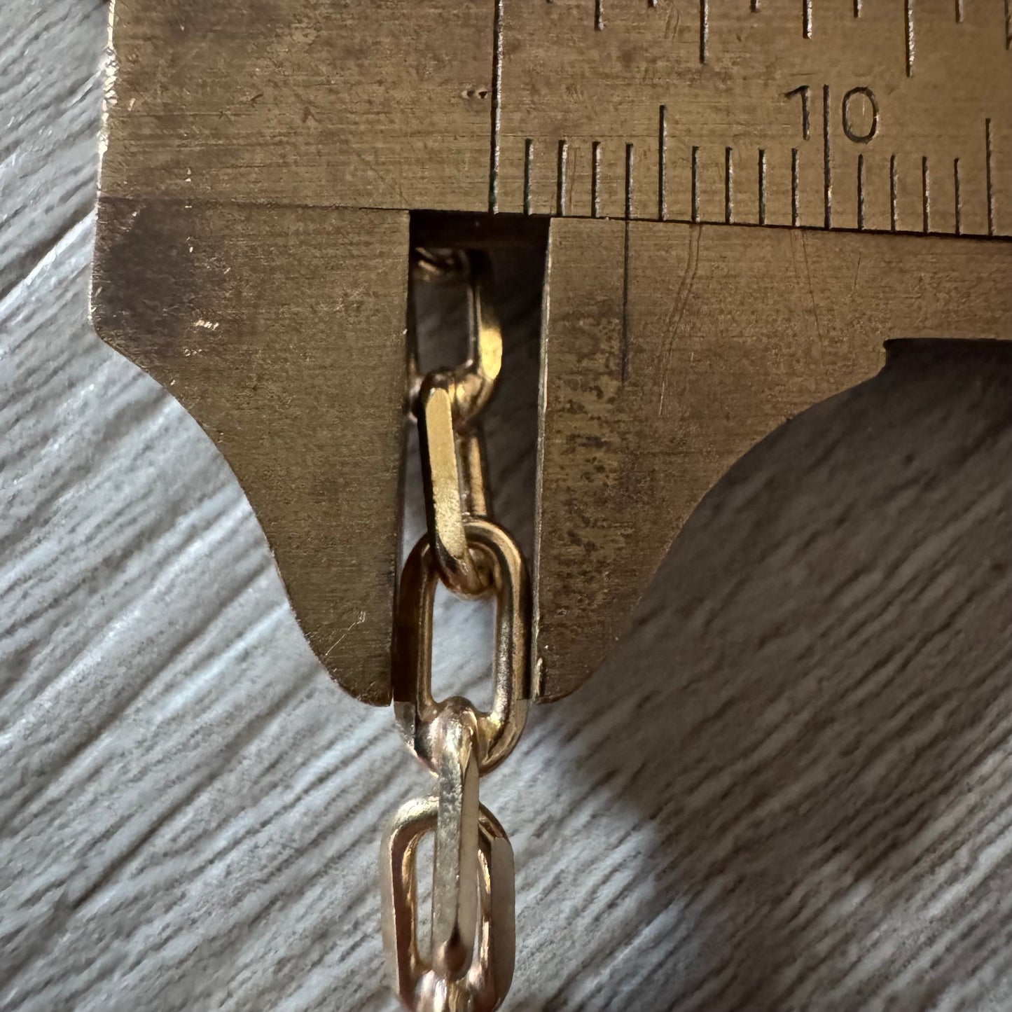 Vintage Solid 14k Yellow Gold Knife Edged “Biker Chain” Anchor Link Necklace (30”)