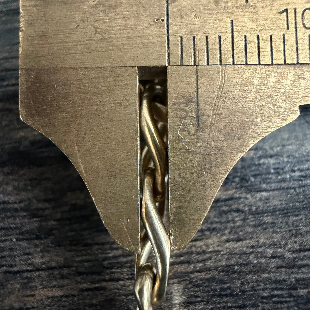 Vintage Solid 14k Yellow Gold Elongated Curb Link Necklace (20.5”)