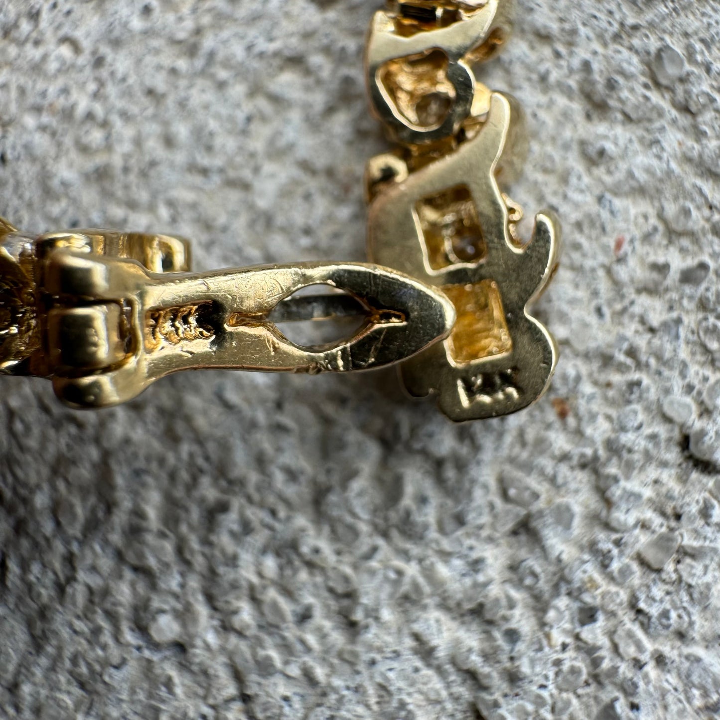 Vintage 14k Yellow Gold 2.0CTW Natural Diamond S-Link Tennis Bracelet (7.5”)
