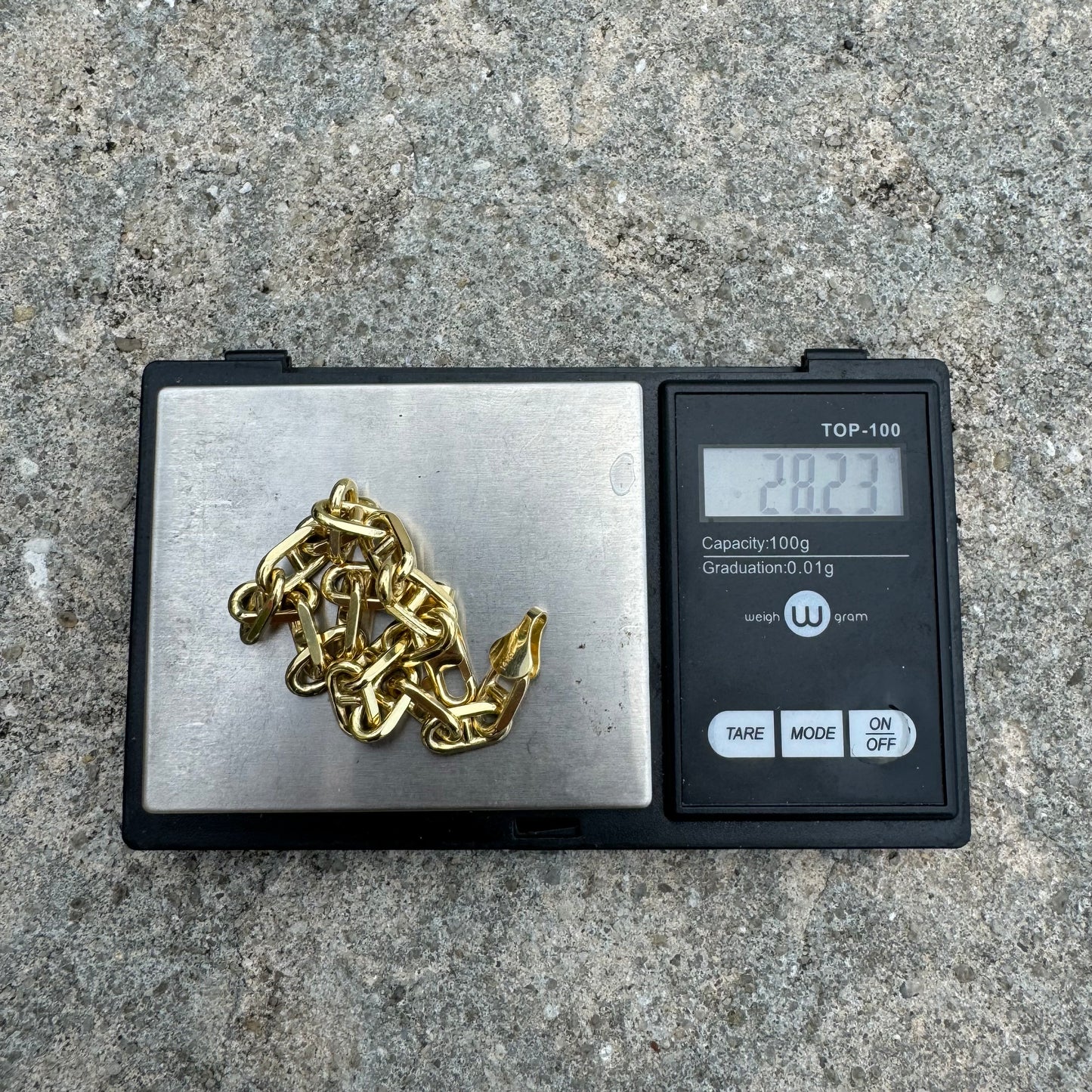 Brand New Solid 14k Yellow Gold Heavyweight Knife Edged Chaine D’Ancre Link Bracelet (8.5”)