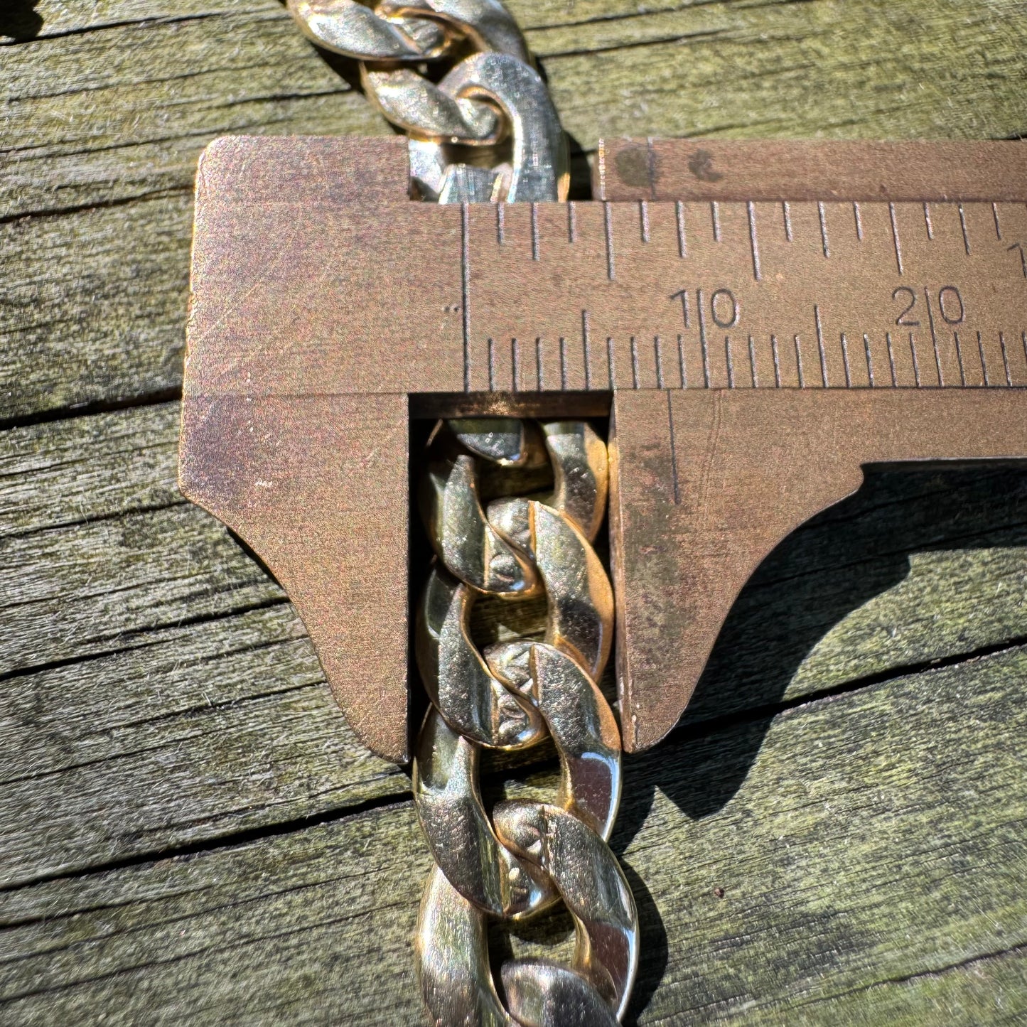 Vintage Solid 14k Yellow Italian Gold Heavyweight Tony Soprano Link Bracelet (8.5”)