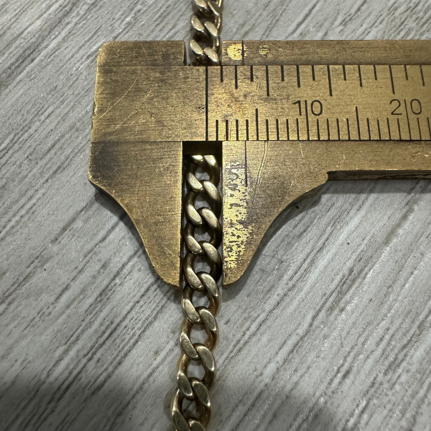 1909 Solid 14k Yellow Gold Double Albert Curb Link Watch Chain Necklace (22”)