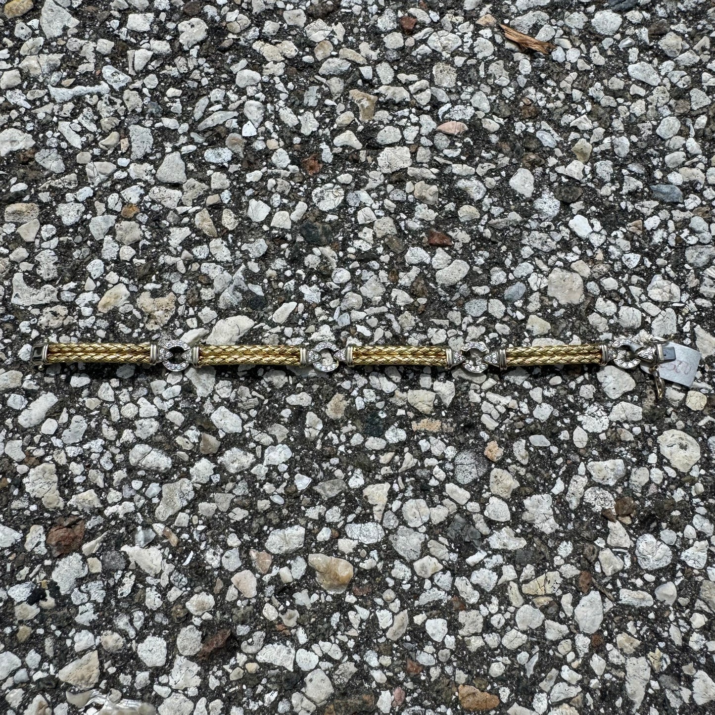 High End 14k Gold 1.4CTW Natural VS Diamond Mesh Link Bracelet By Daniel W. (7.5”)