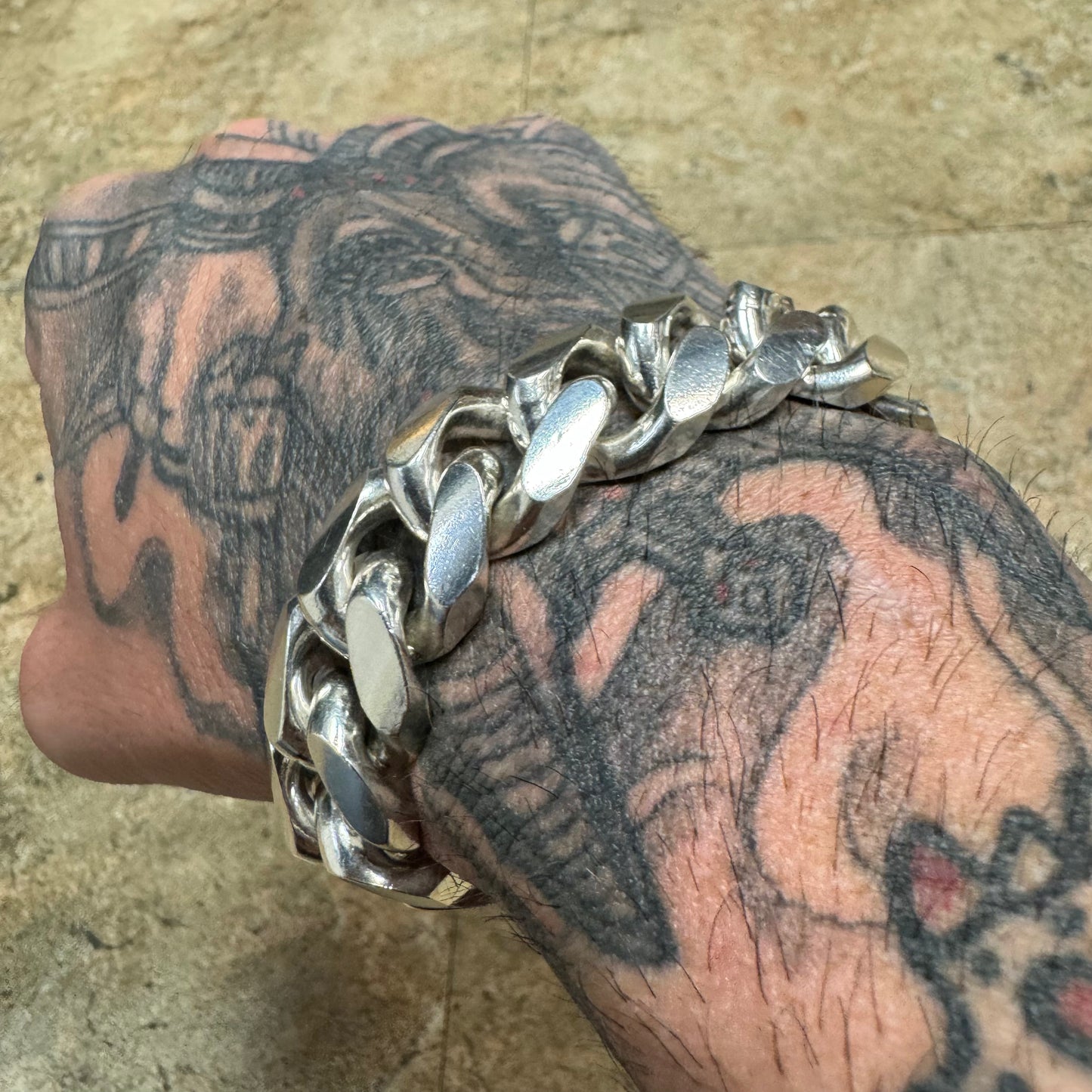 Super Heavyweight Italian Sterling/.925 Giant Miami Cuban Link Bracelet (8.25”)