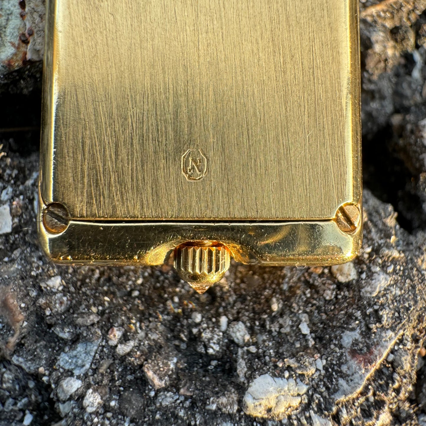 Rare 1980’s Corum UBS 10 Gram Pure 999.9 Gold Ingot Bar Diamond Watch Pendant