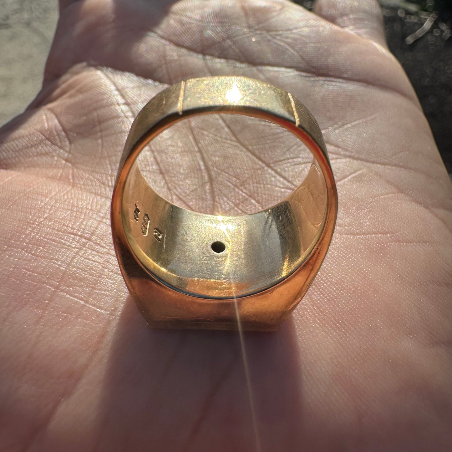 Mid-Century 14k Yellow Gold 21.6k Mexican Dos Pesos Coin Ring (9)