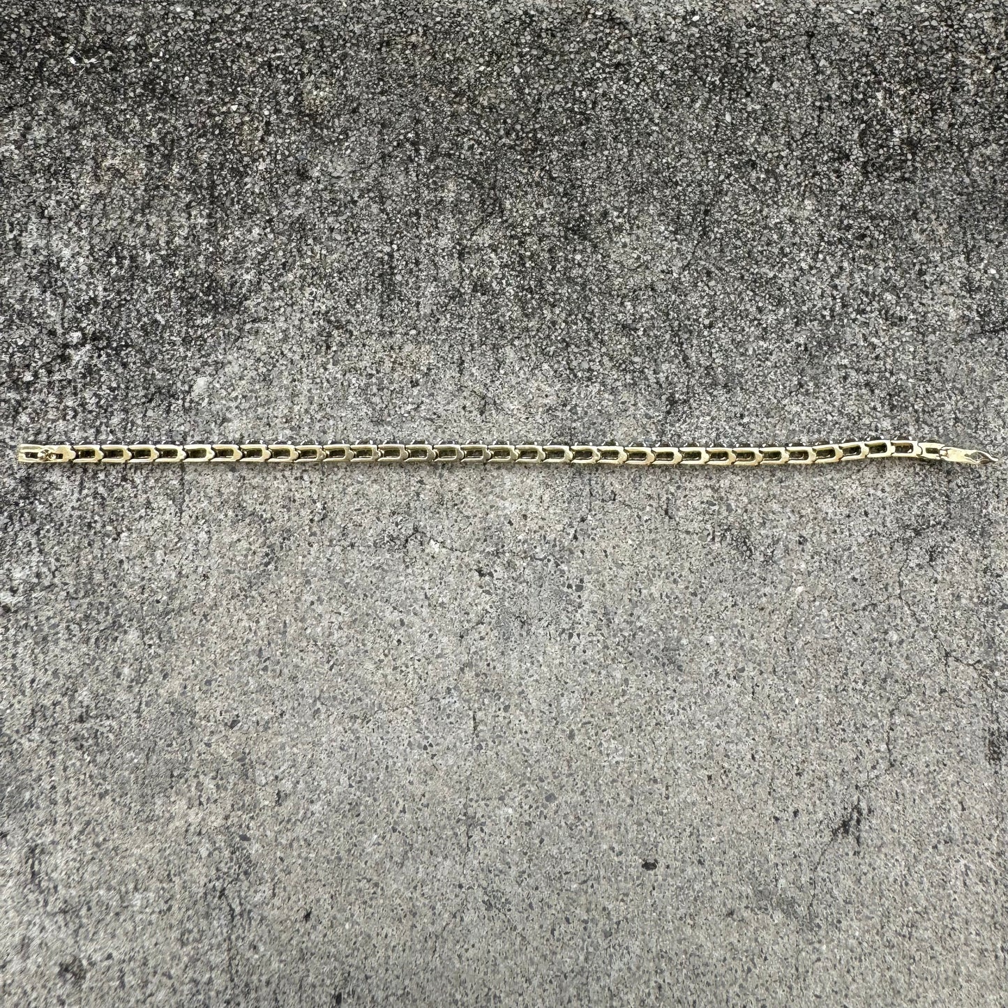 Vintage 5.0ctw Natural Champagne Diamond 14k Gold Tennis Bracelet (7.15”)