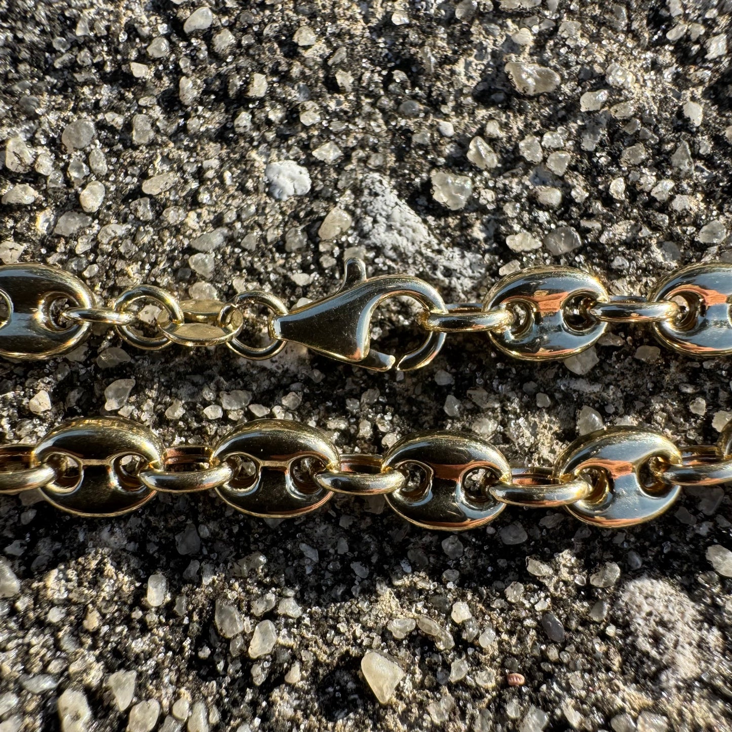 Brand New 14k Yellow Gold Classic Puffed Gucci Mariner Link Necklace (20”)
