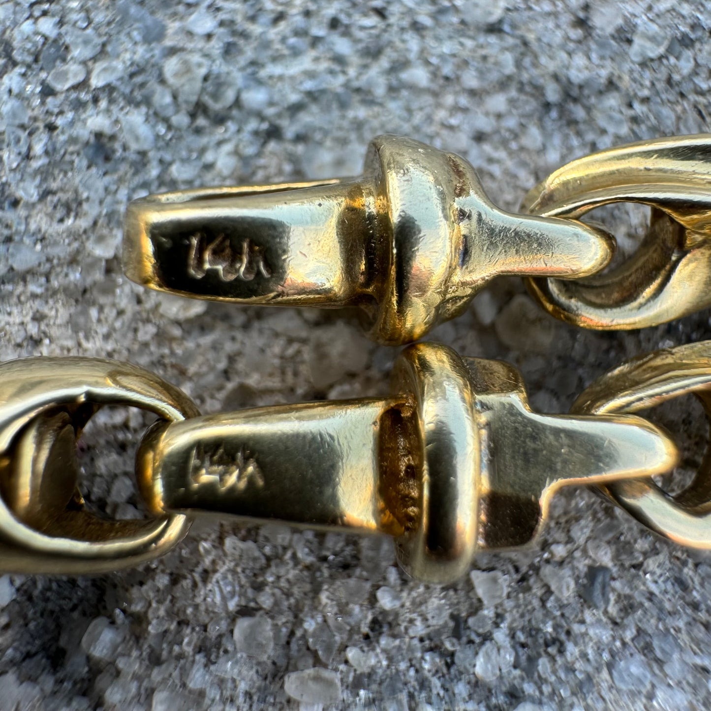 1980’s Solid 14k Yellow Gold Fancy Heavyweight Spiral Link Necklace (23”)