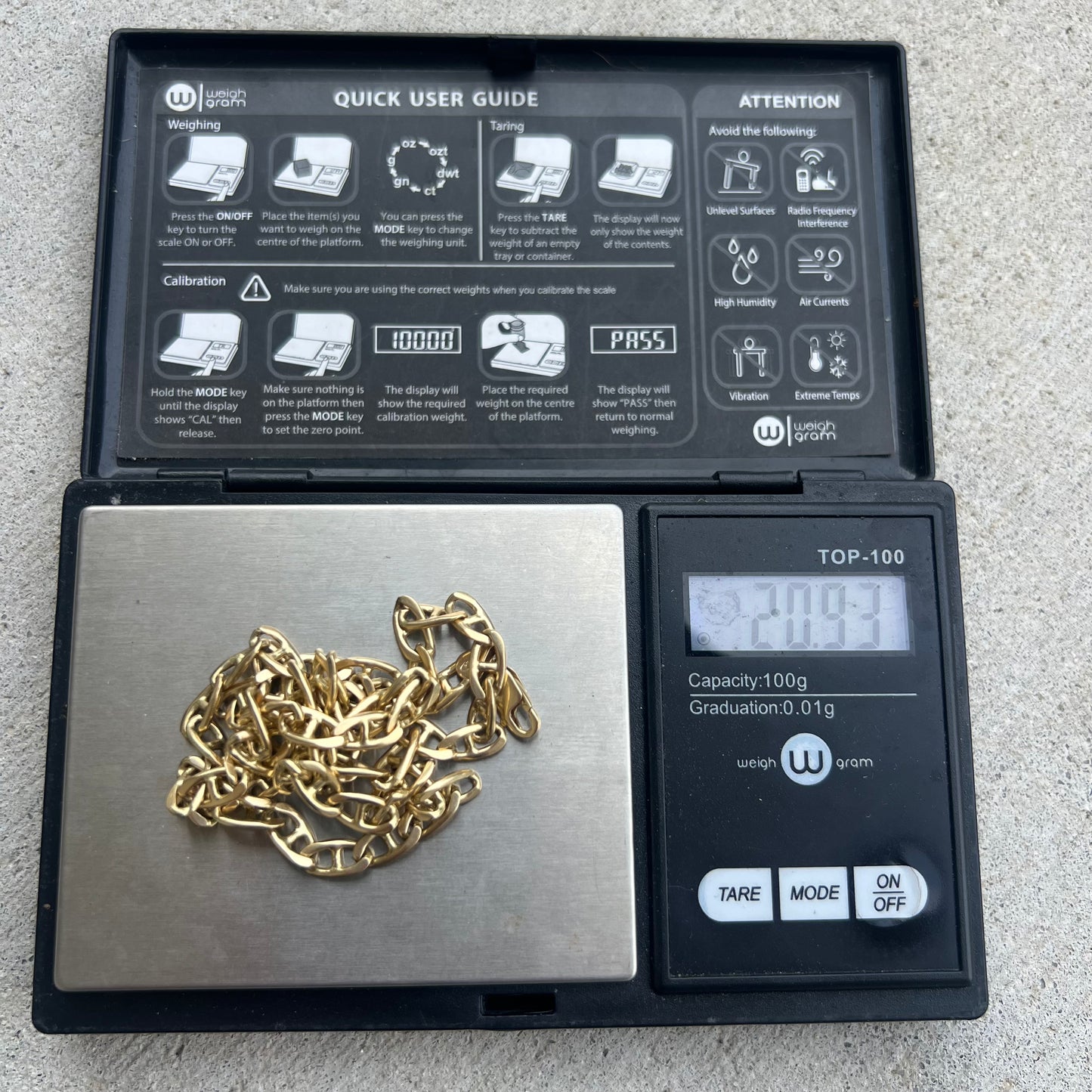 1970’s Solid 14k Yellow Gold OG Classic Style Mariner Link Necklace (18.5”)
