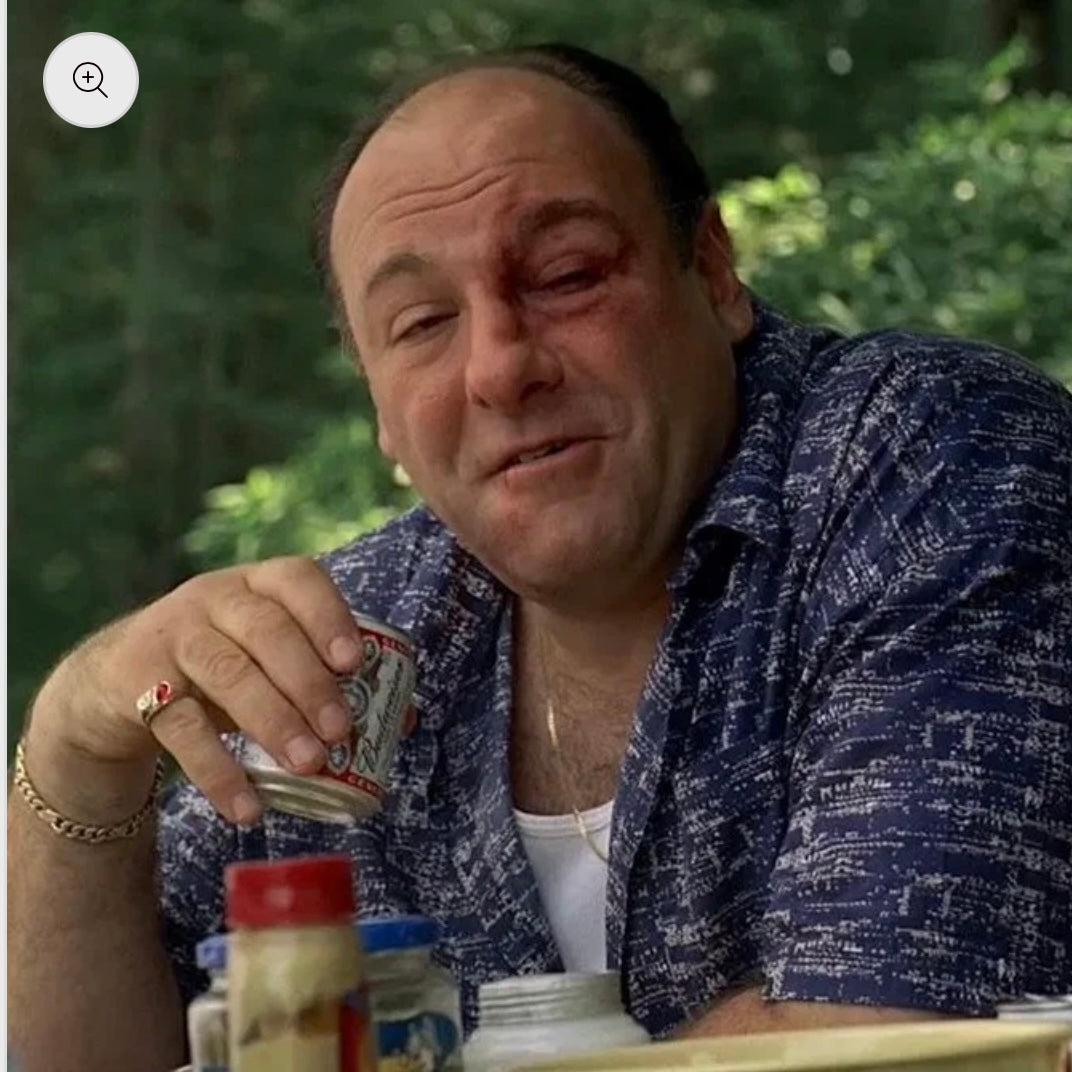 Vintage 14k Gold Tony Soprano Natural Diamond/Rhodolite Garnet Pinky Ring (6)