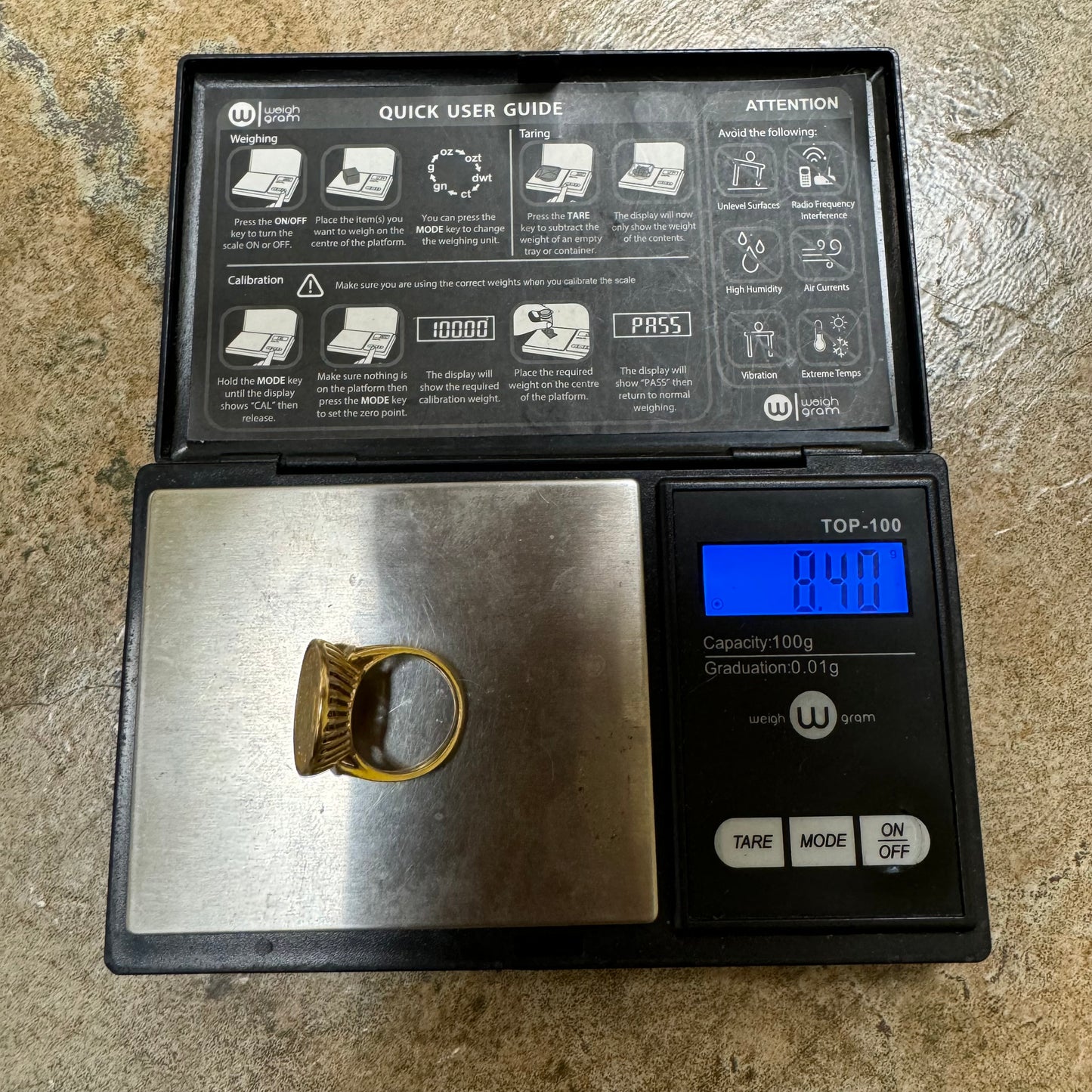 1906 Liberty Head $2.50 (22k) Gold Coin Ring (6)
