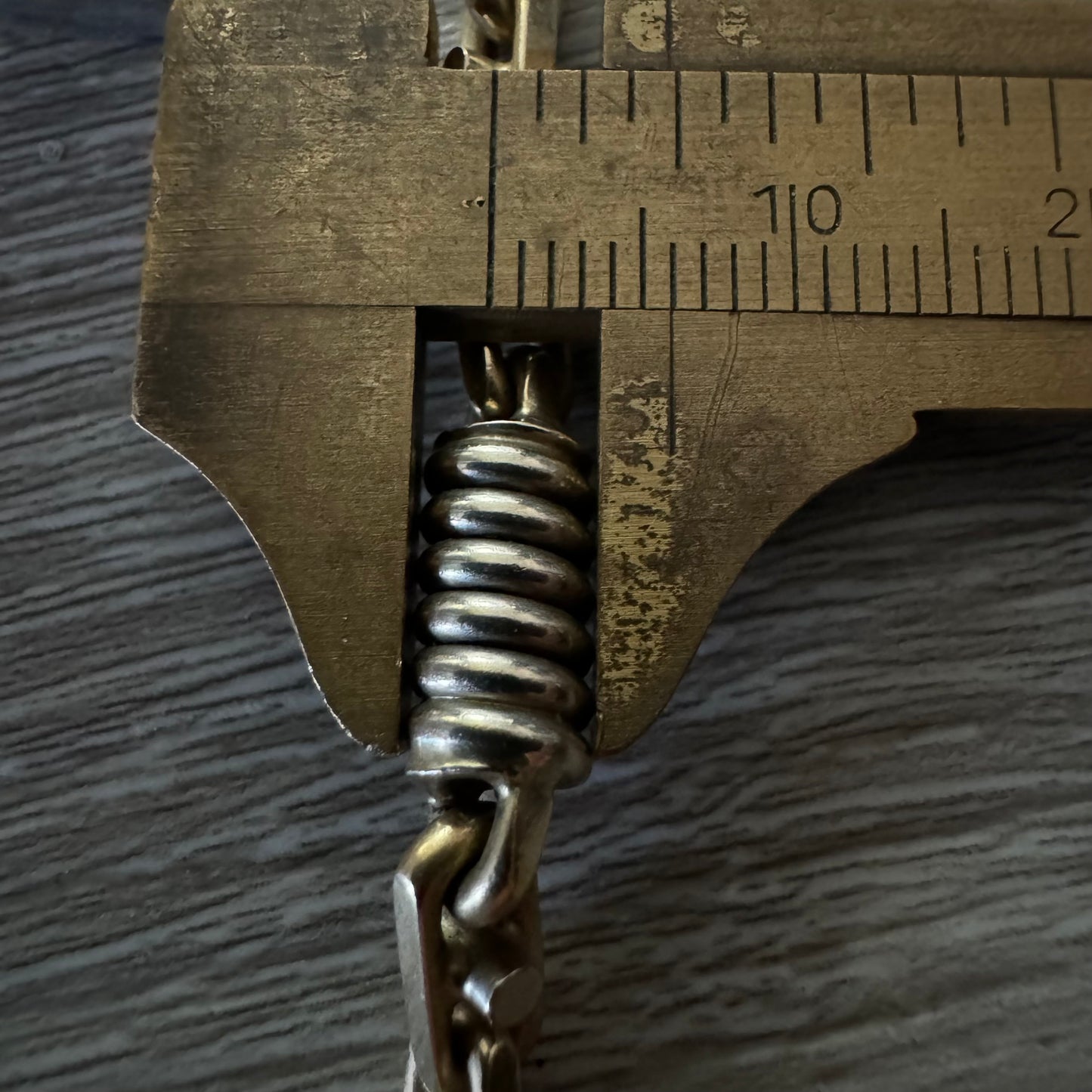 Vintage Solid Heavyweight 14k Two-Tone Italian Spiral Tubed Fancy Mariner Link Necklace (20”)