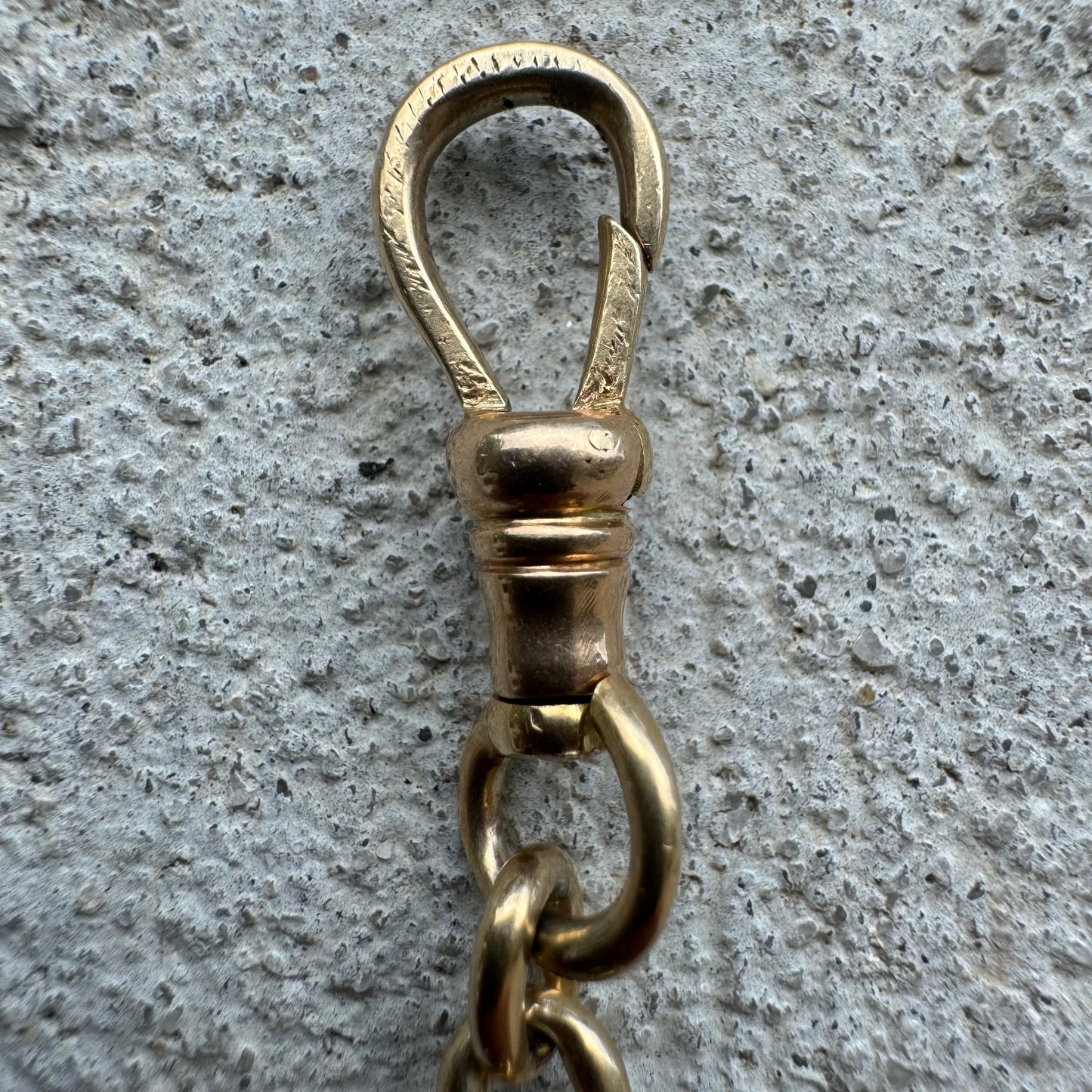 Victorian Solid 14k Gold Fancy Link Watch Chain Bracelet (8.5”)