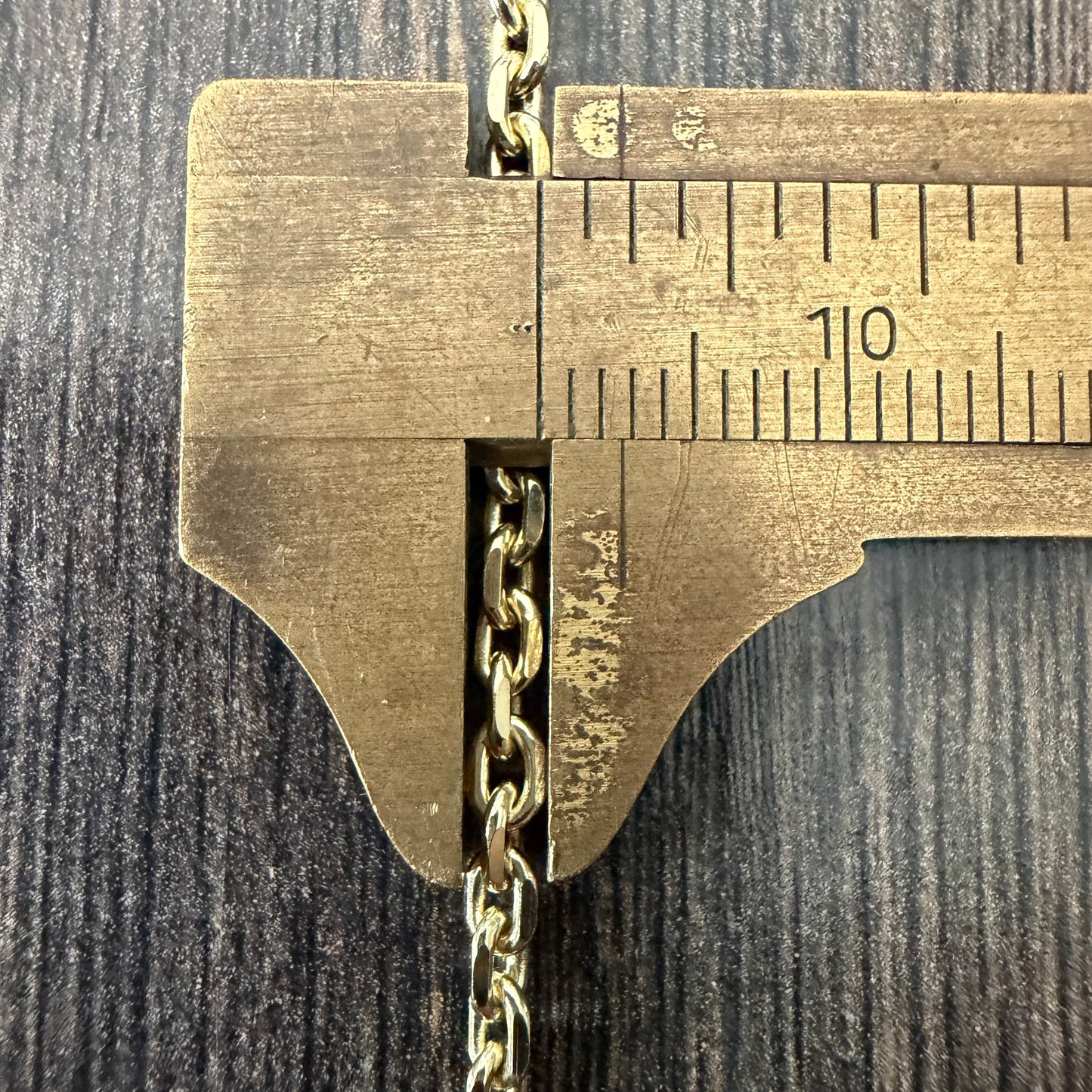 Brand New Solid 14k Yellow Gold “Biker Chain” Anchor Link Necklace (20”)