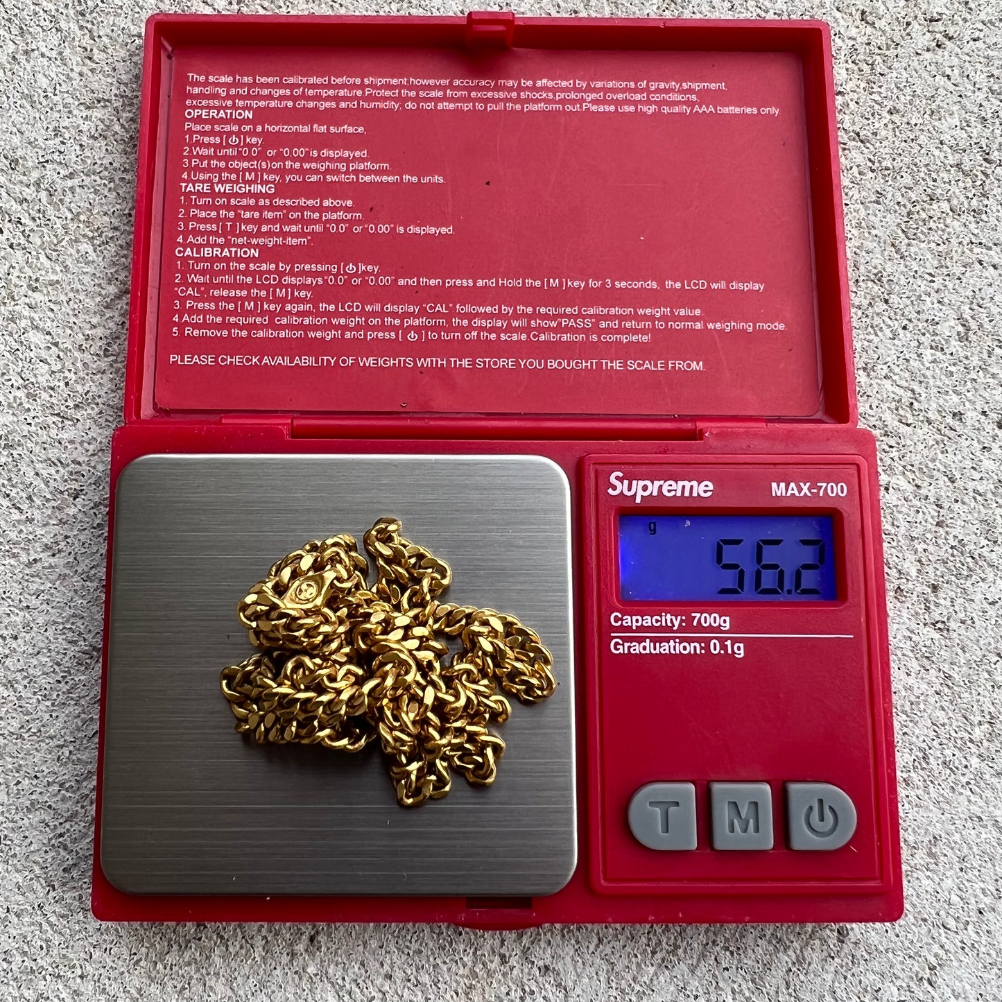 “INVESTMENT JEWELRY” Vintage Pure .999 Solid 24k Yellow Gold Cuban Link Necklace (24.5”)