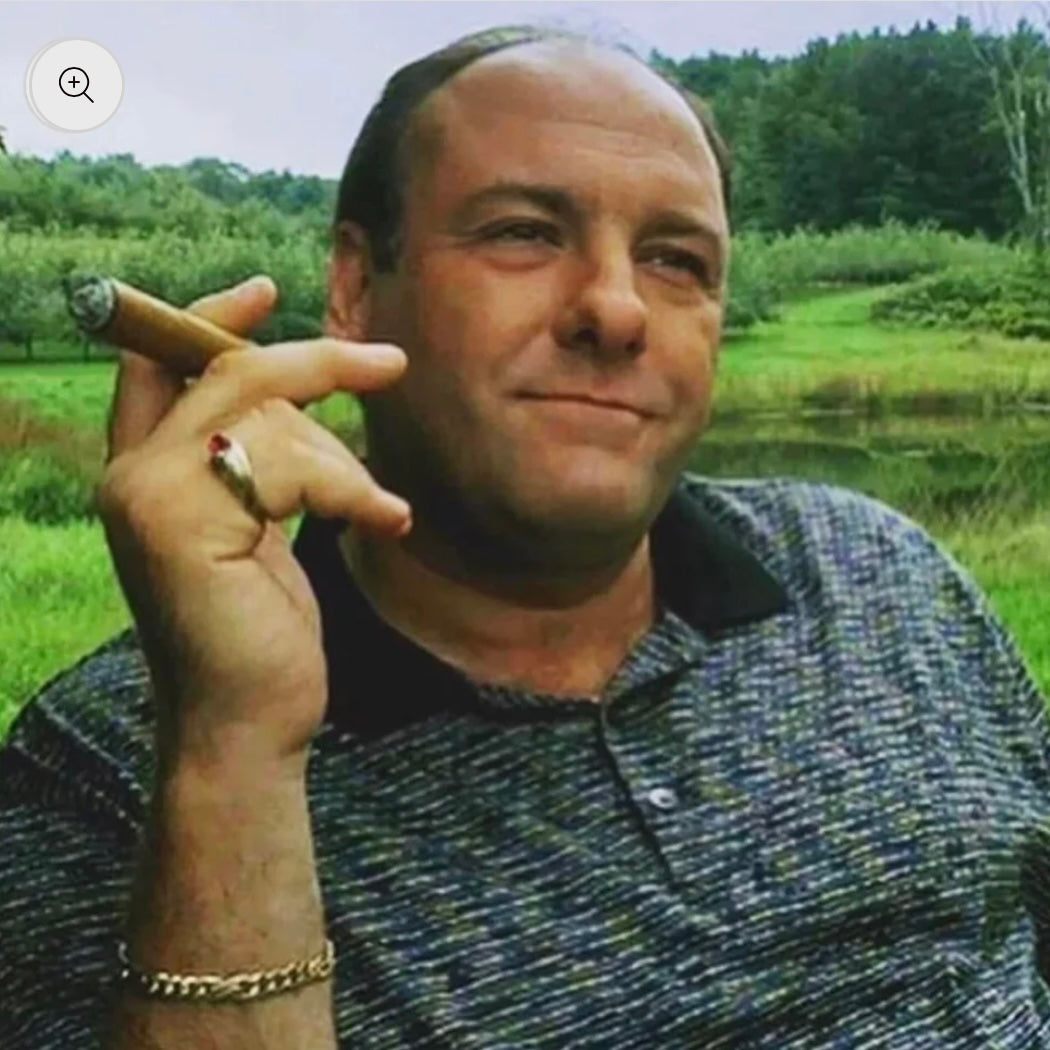 Vintage Solid 14k Yellow Italian Gold Tony Soprano Razorblade Curb Link Bracelet (8.25”)